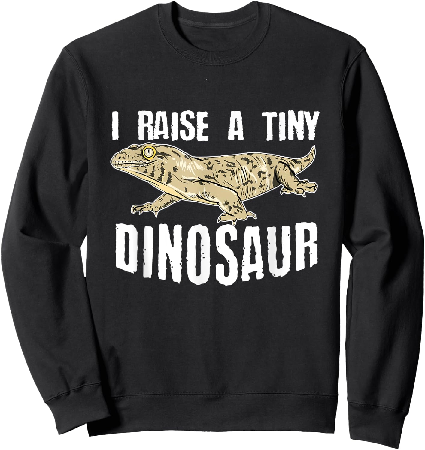 Leachie Gecko New Caledonian Giant Gecko Lizard Reptile Sweatshirt - Sweatshirt | Black