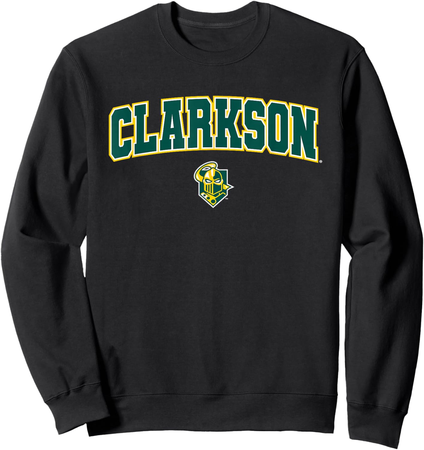 Clarkson University Golden Knights Arch Logo Sweatshirt - Sweatshirt | Black