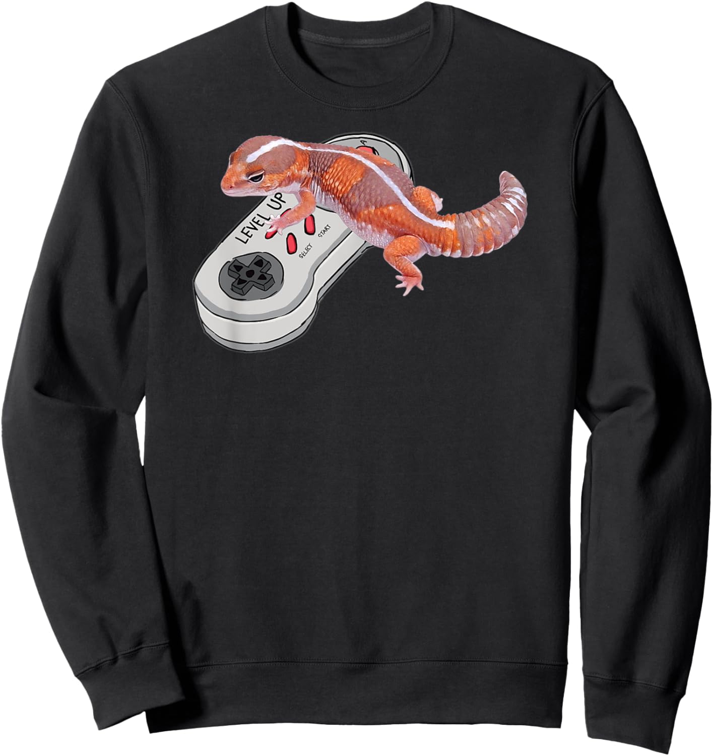African fat tail gecko Playing Video Game Fat-tail gecko Sweatshirt - Sweatshirt | Black