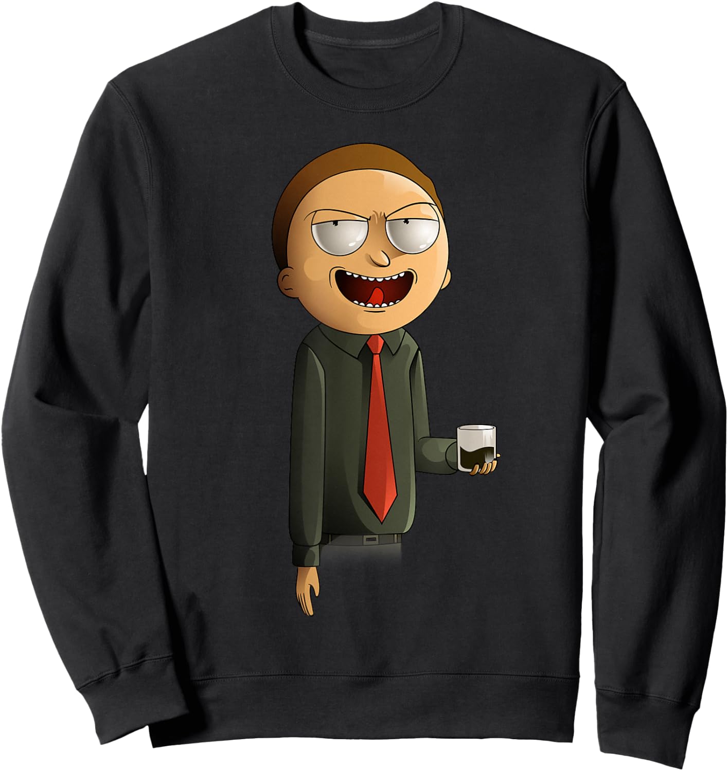 Rick and Morty Shirt President Morty Sweatshirt - Sweatshirt | Black