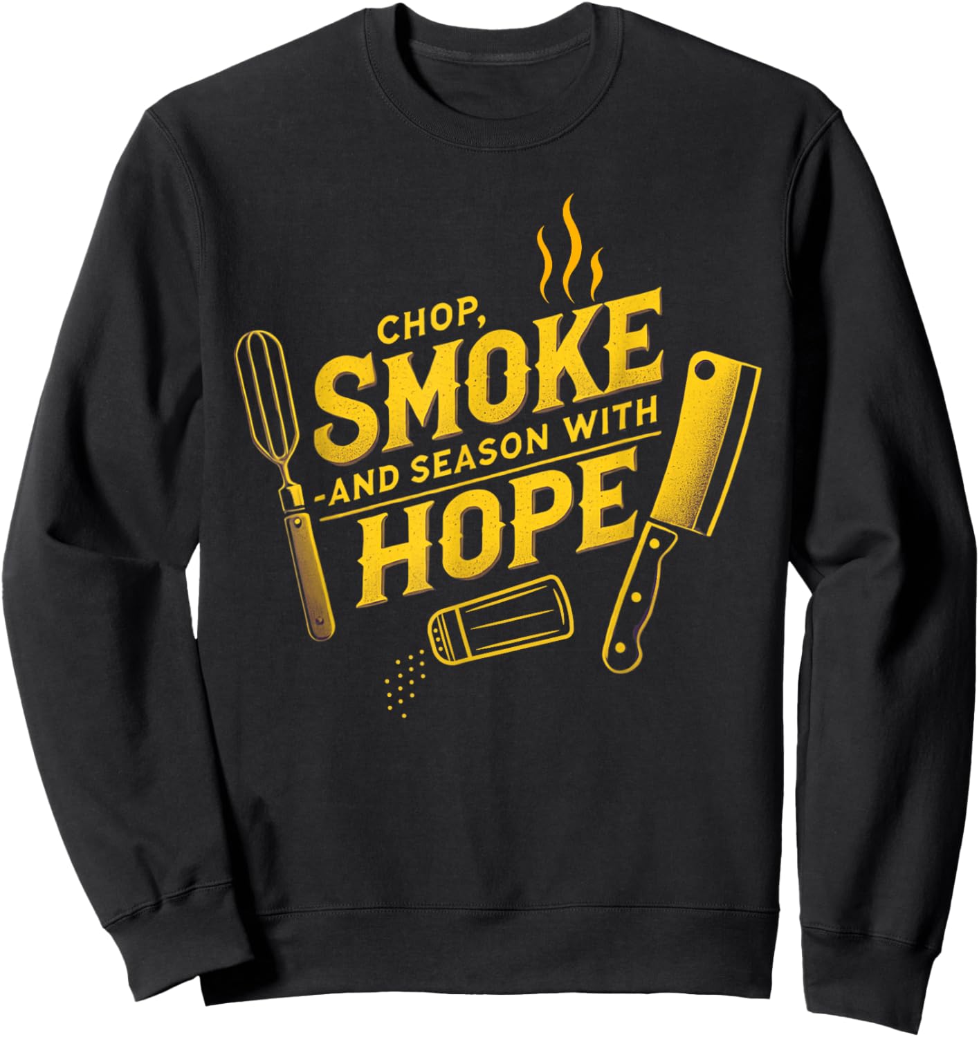 Funny BBQ Smoker Meat Smoking Tools Grilling Barbecue Sweatshirt - Sweatshirt | Black