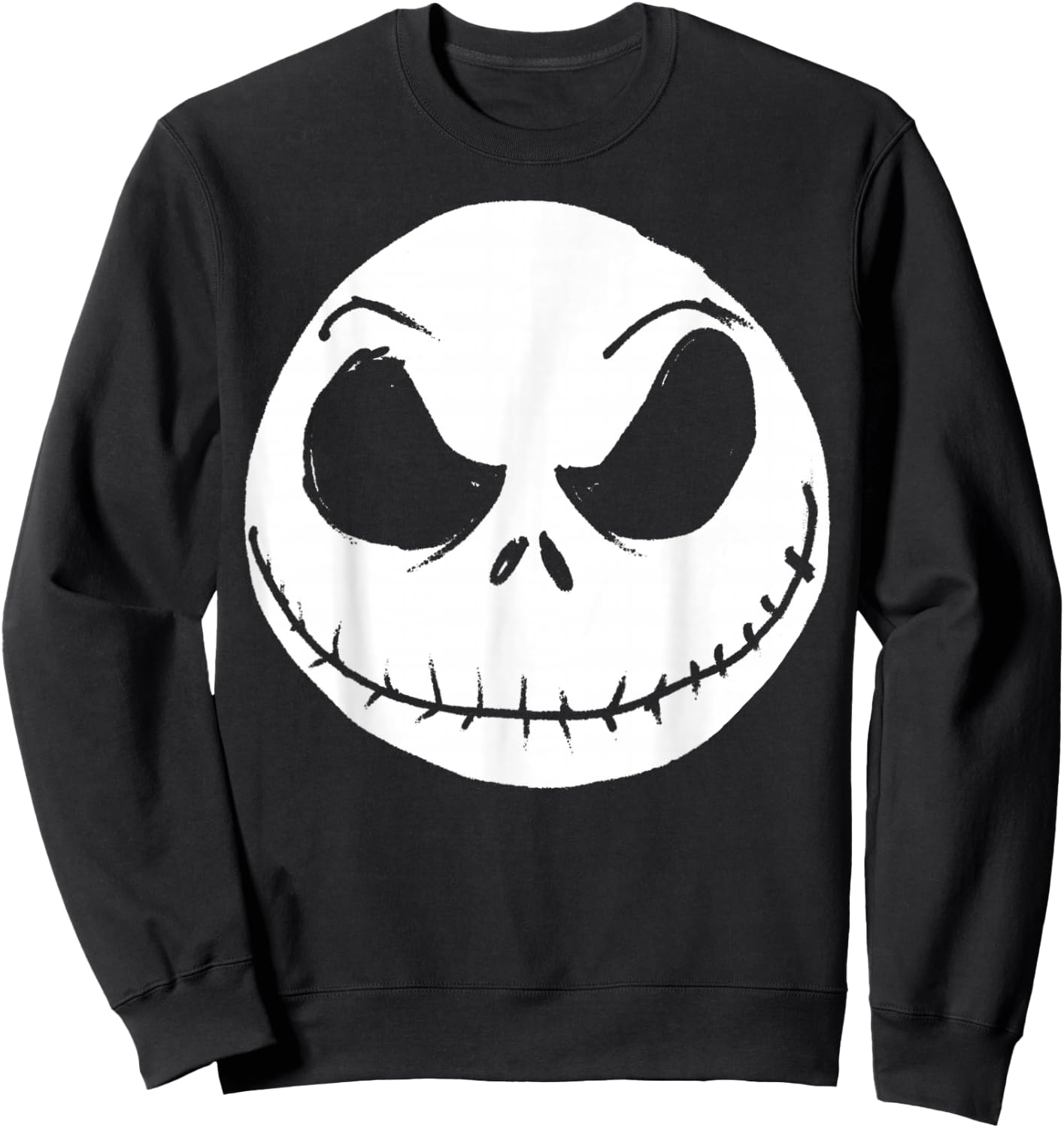 Disney The Nightmare Before Christmas Jack Skellington Face Small Sweatshirt - Sweatshirt | Black