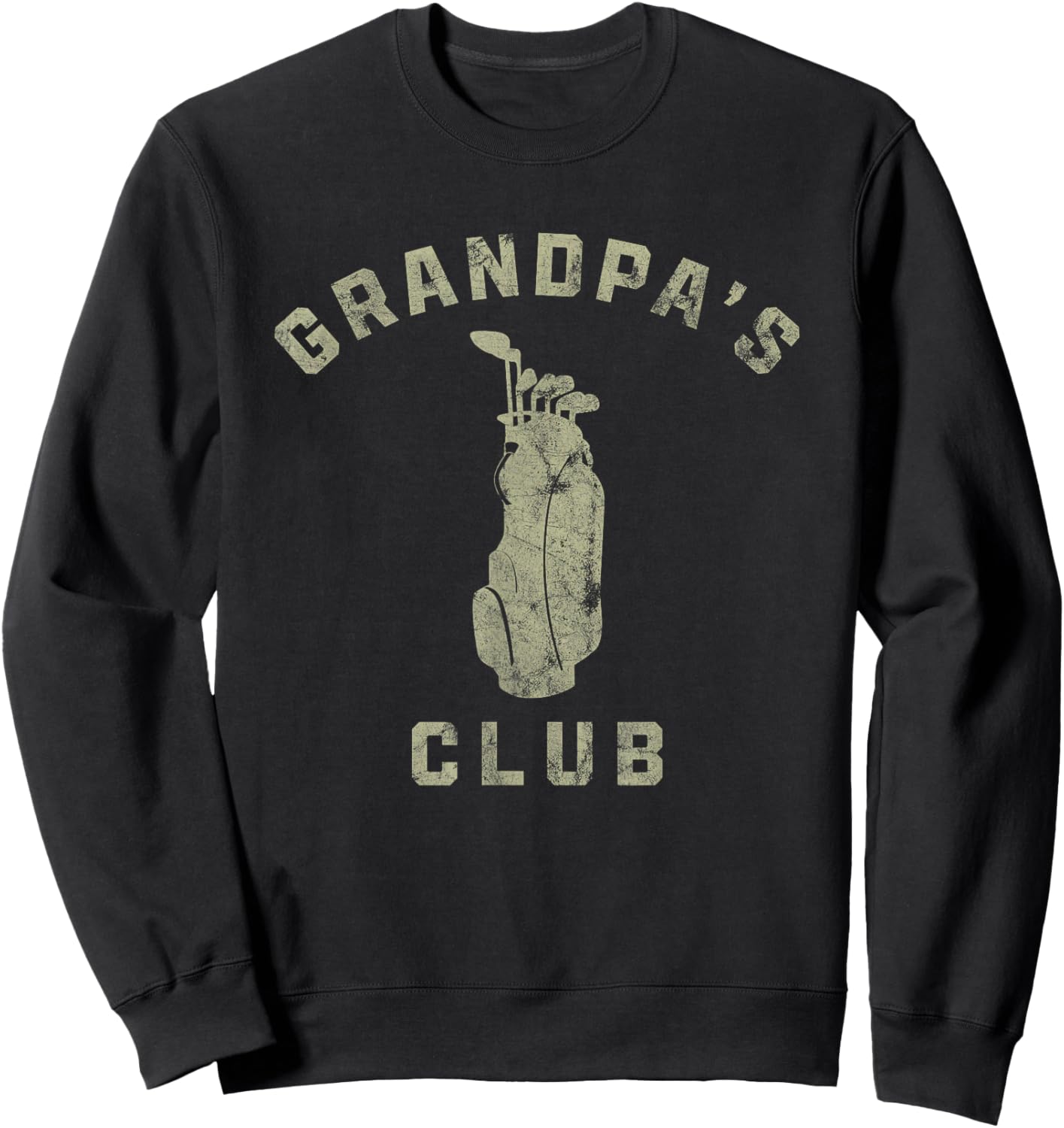 Grandpa's Club Golf Lover Golfer Sport Family Sweatshirt - Sweatshirt | Black