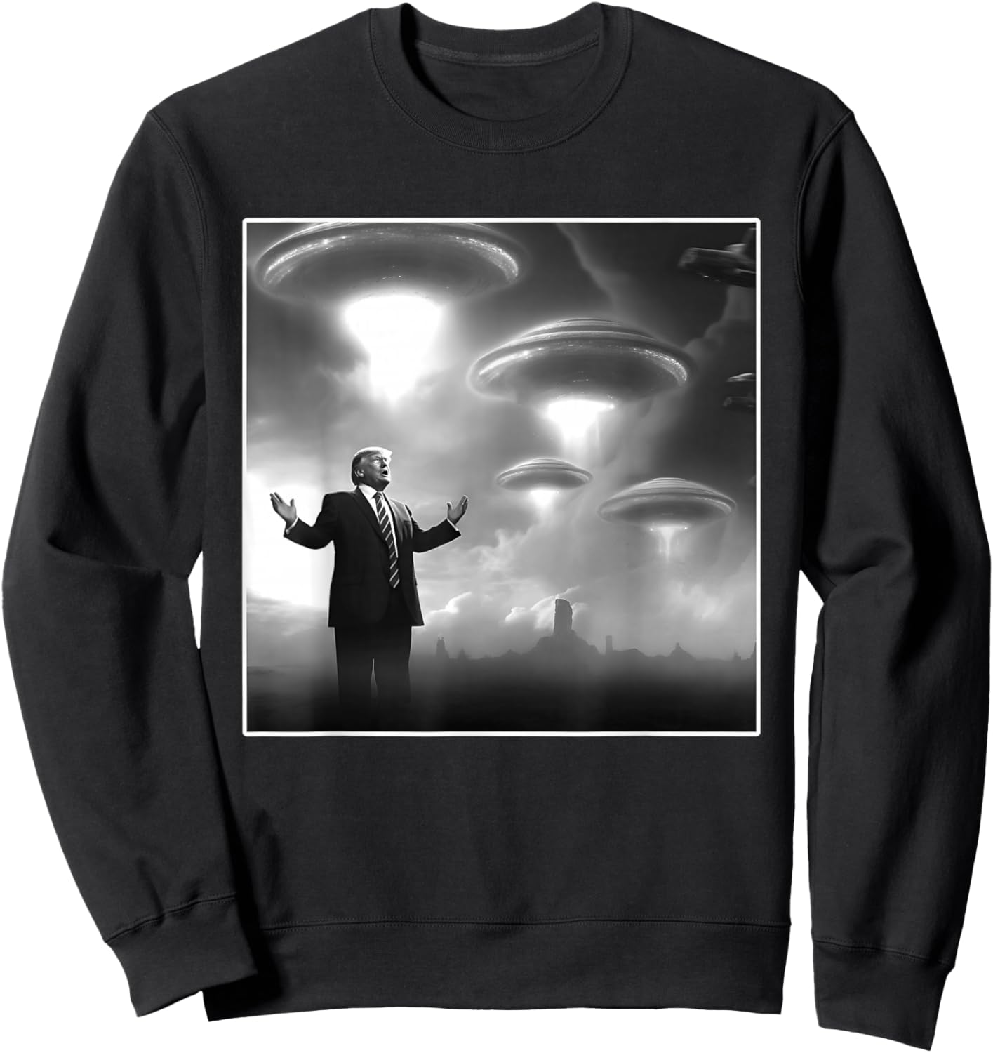 Trump UFO Sweatshirt - Sweatshirt | Black