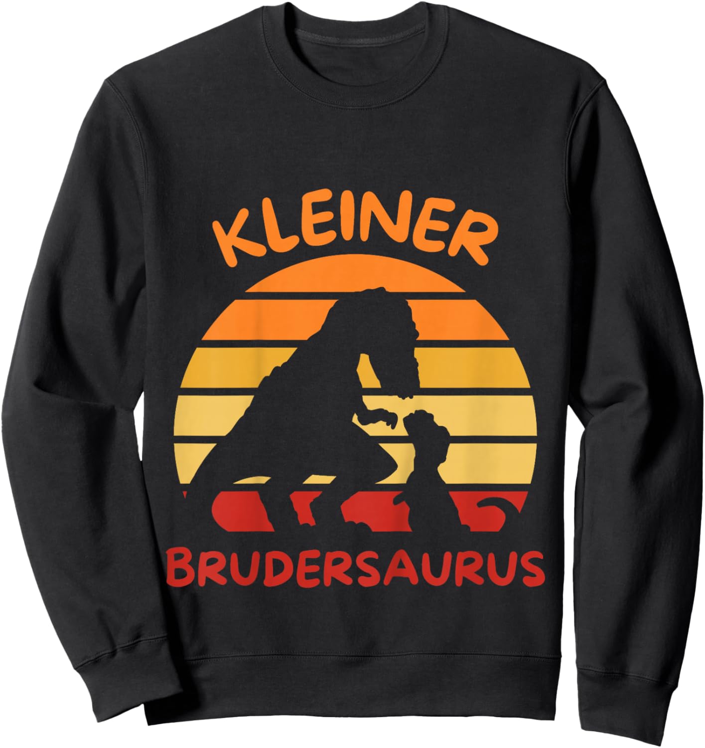 kleiner Brudersaurus Dino kleiner Bruder Sweatshirt - Sweatshirt | Black