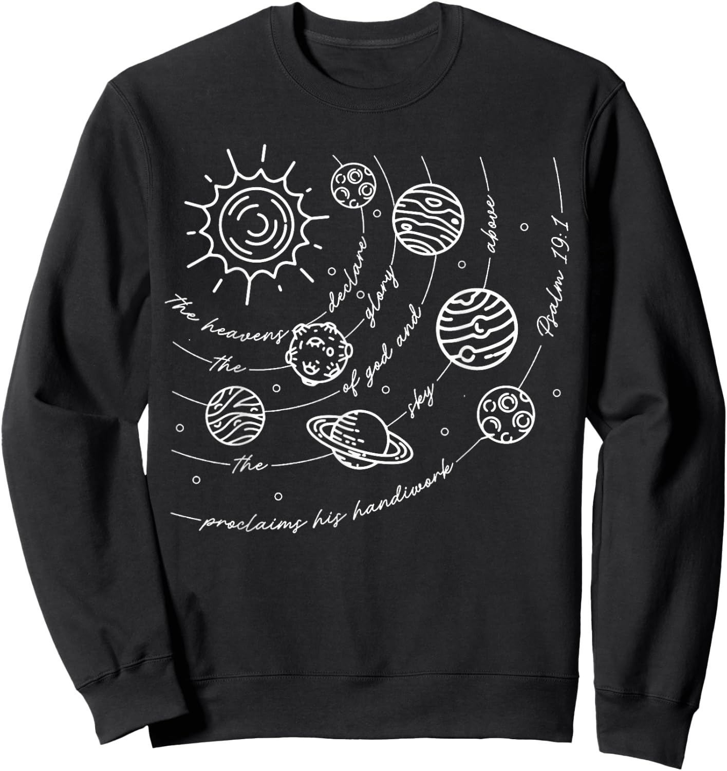 Psalm 191 Classical Conversations Cycle 2 Space, Christian Sweatshirt - Sweatshirt | Black