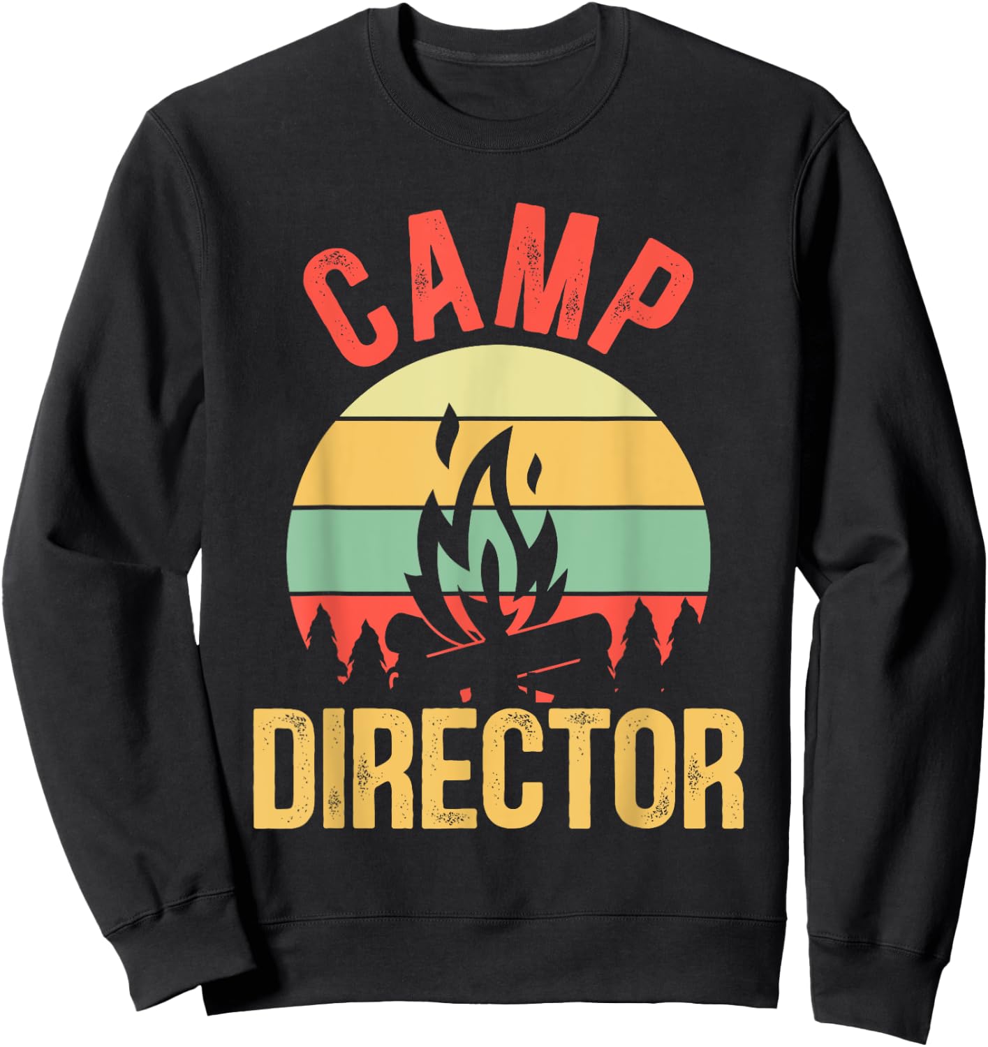Summer Camp Director Counselor Camper Sweatshirt - Sweatshirt | Black