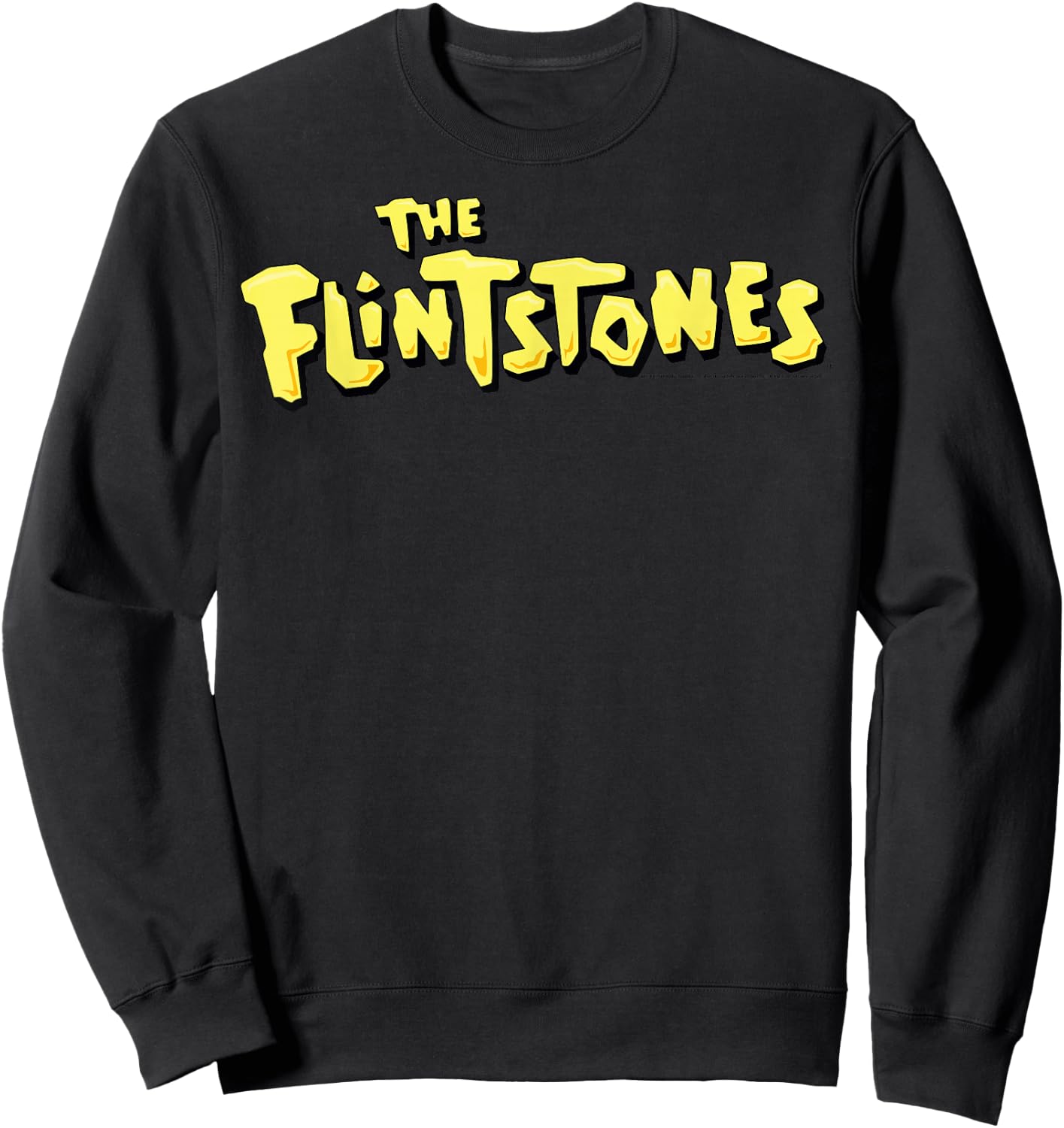 The Flintstones Simple Logo Sweatshirt - Sweatshirt | Black