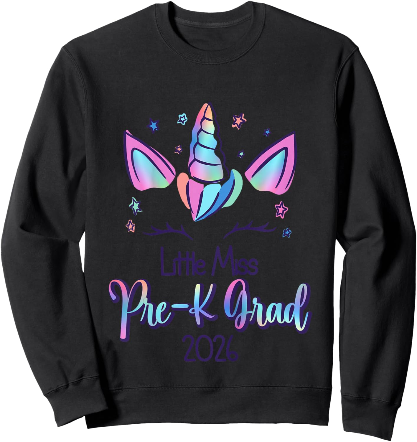 Pre-K Grad 2026 Unicorn Prek Grad Preschool Graduation 2026 Sweatshirt - Sweatshirt | Black