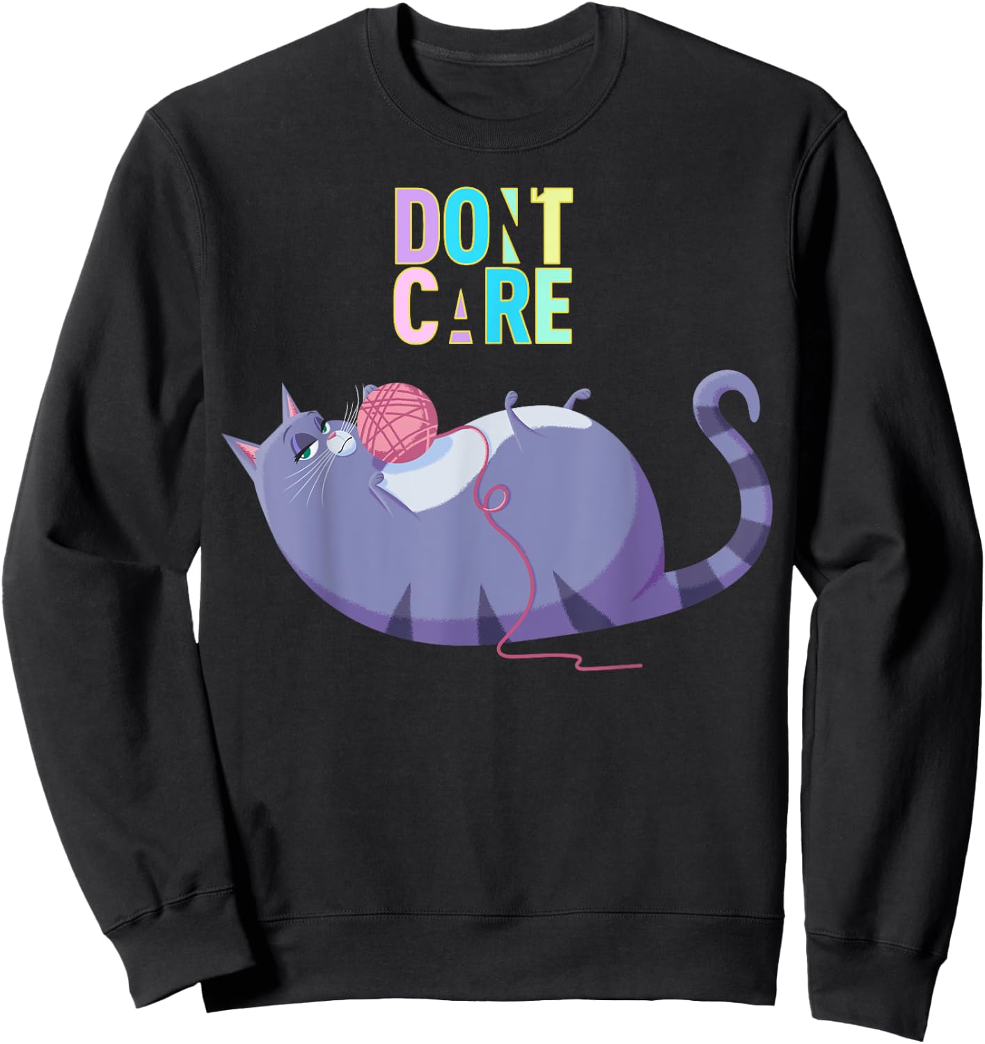 The Secret Life of Pets 2 Chloe Don't Care Sweatshirt - Sweatshirt | Black