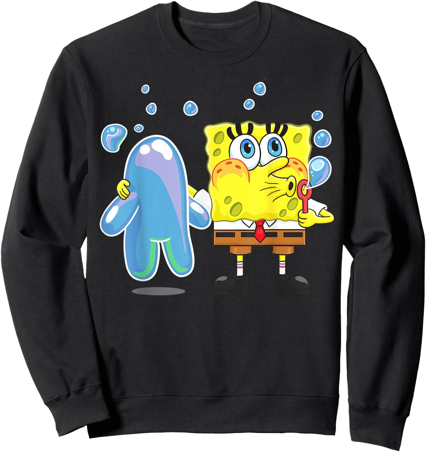 Mademark x SpongeBob SquarePants - SpongeBob Bubble Technique Sweatshirt - Sweatshirt | Black