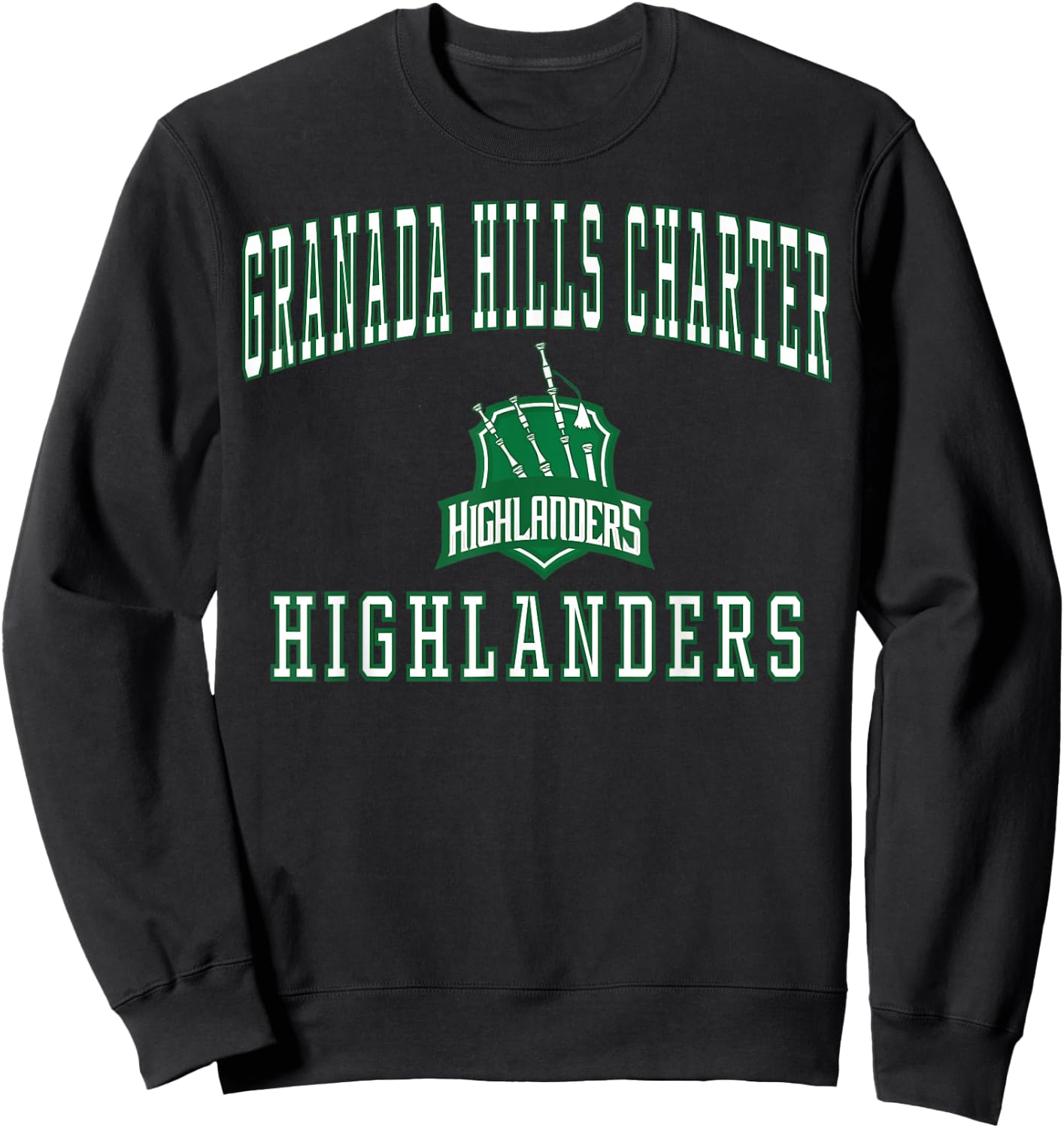 Granada Hills Charter High School Highlanders C1 Sweatshirt - Sweatshirt | Black