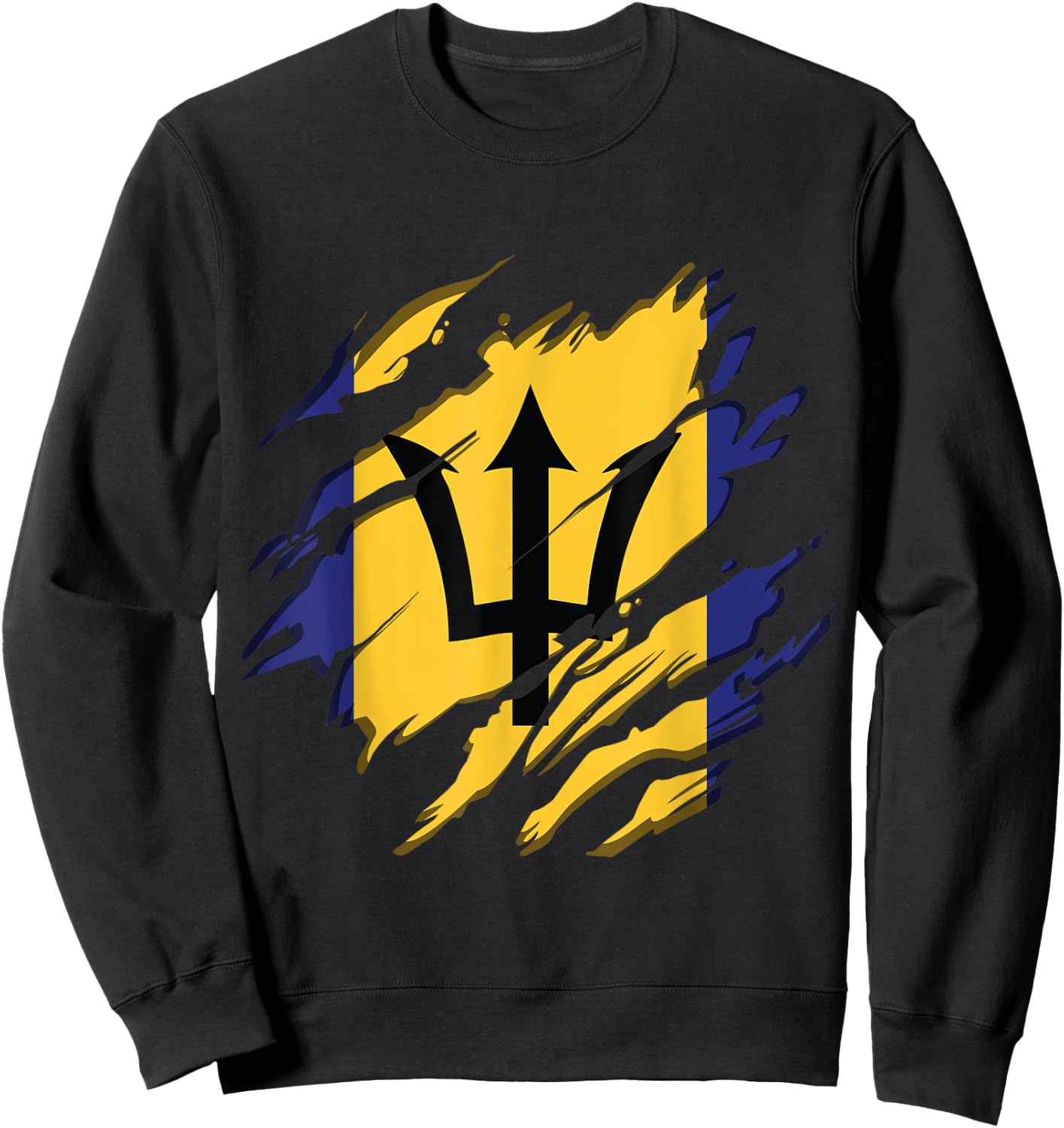 Flag Identity Pride Heritage Barbados Sweatshirt - Sweatshirt | Black