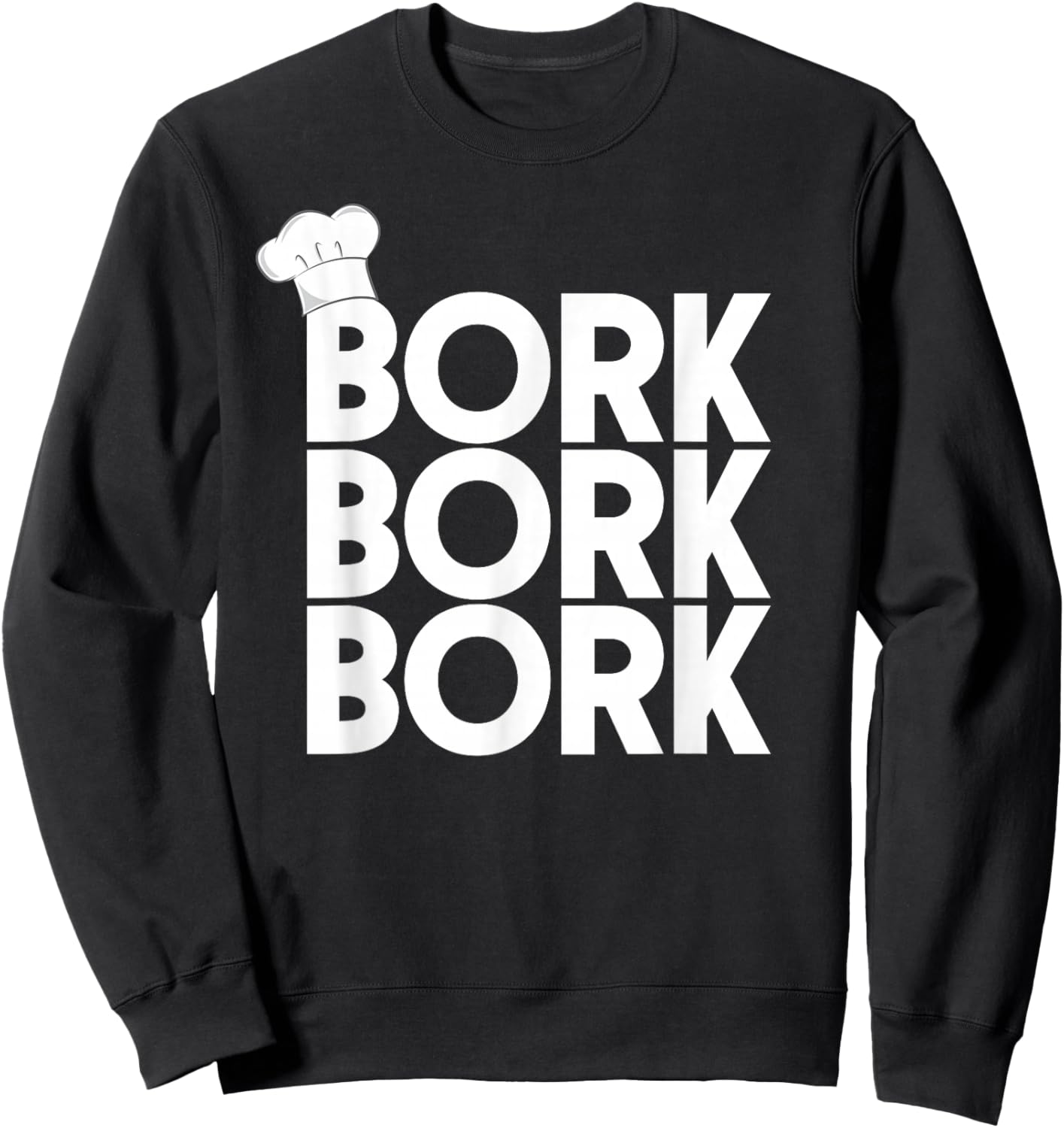 Swedish Chef Funny with Bork Sweatshirt - Sweatshirt | Black