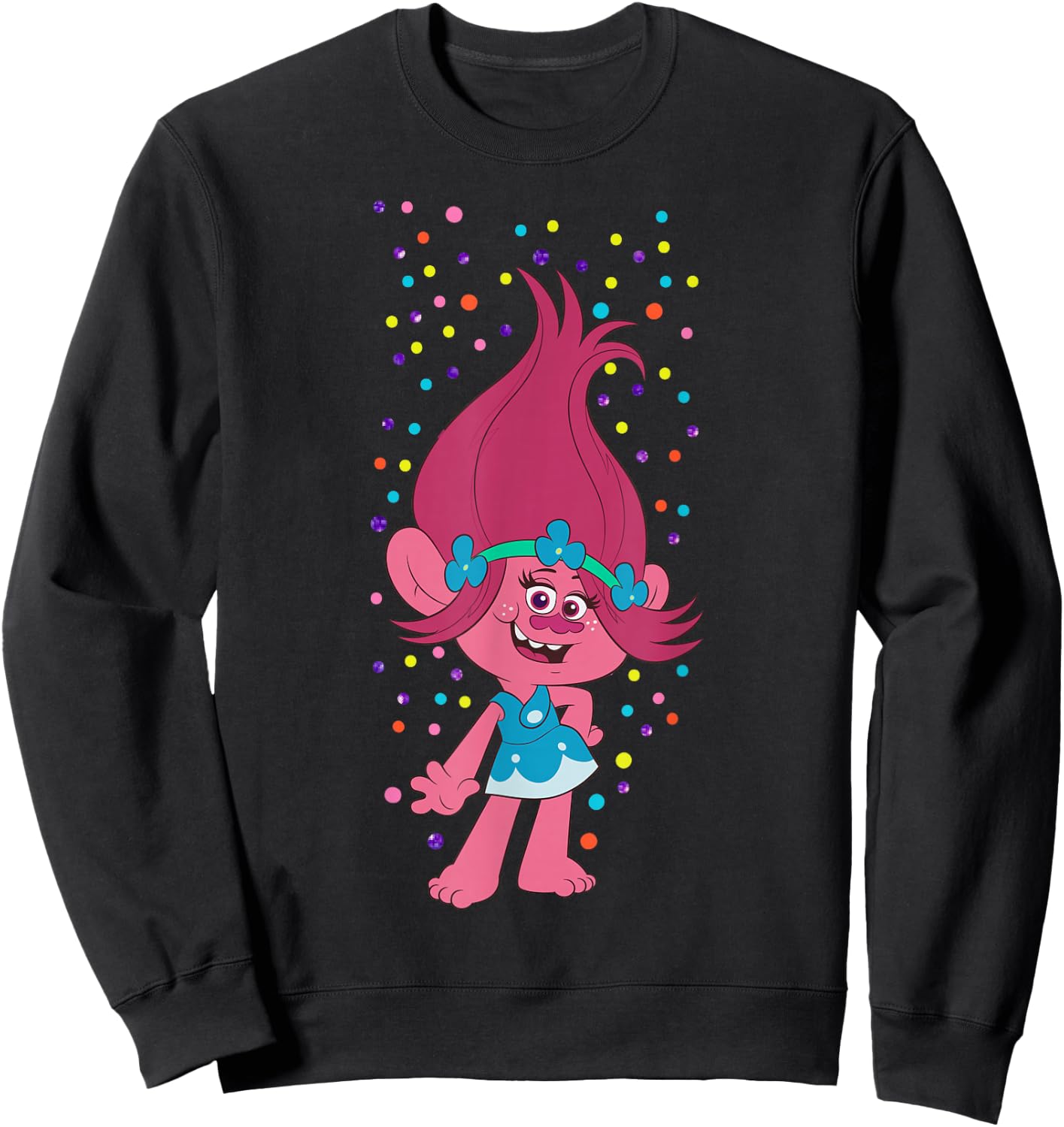 DreamWorks Trolls Poppy Polka Dots Sweatshirt - Sweatshirt | Black