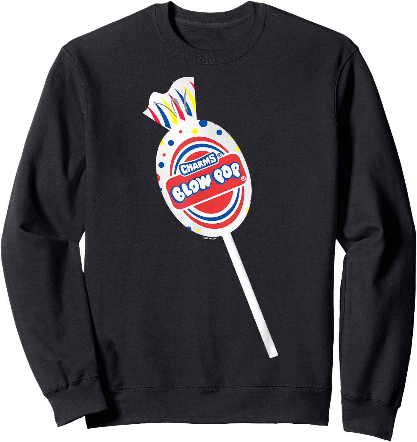 Charms Blow Pop Photo Real Lollipop Logo Sweatshirt - Sweatshirt | Black