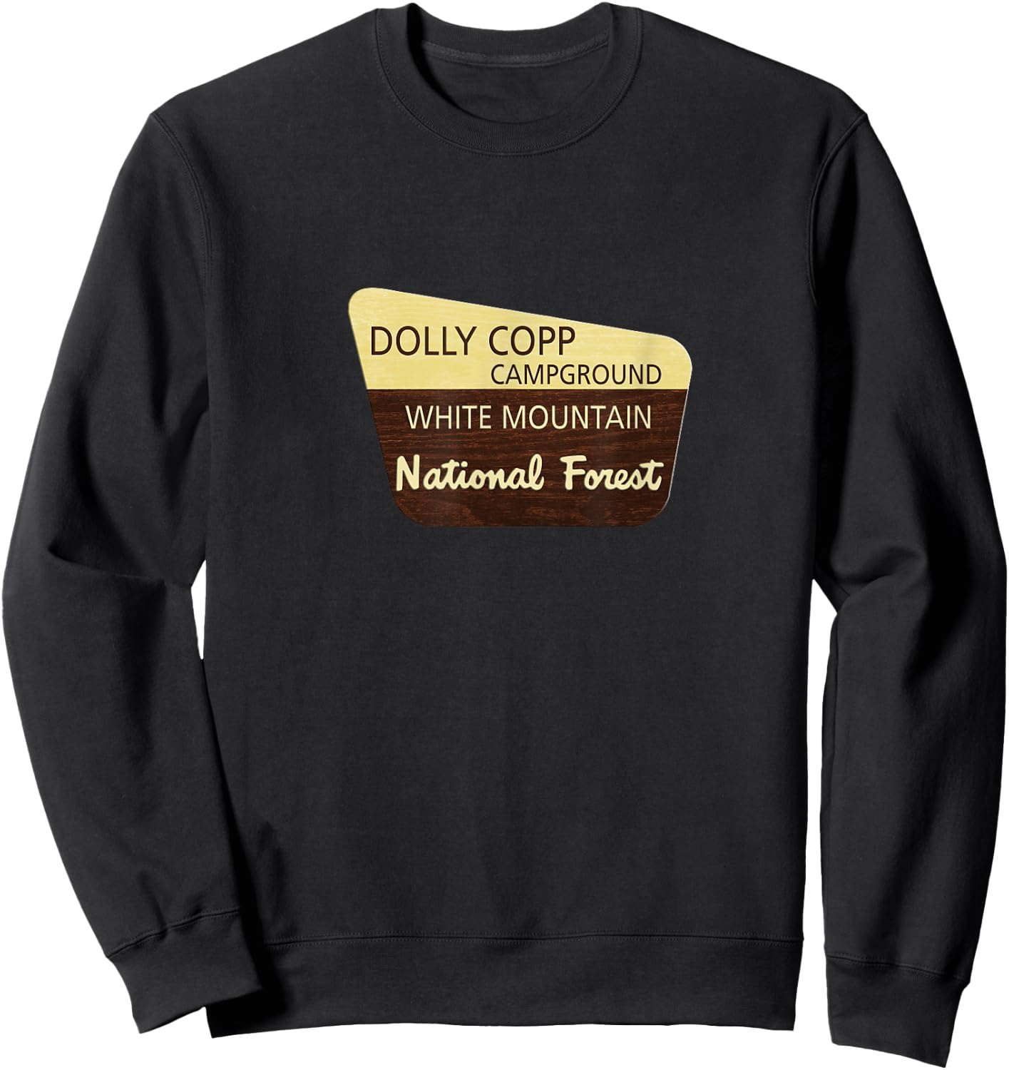 Dolly Copp Campground White Mountain National Forest Sweatshirt - Sweatshirt | Black