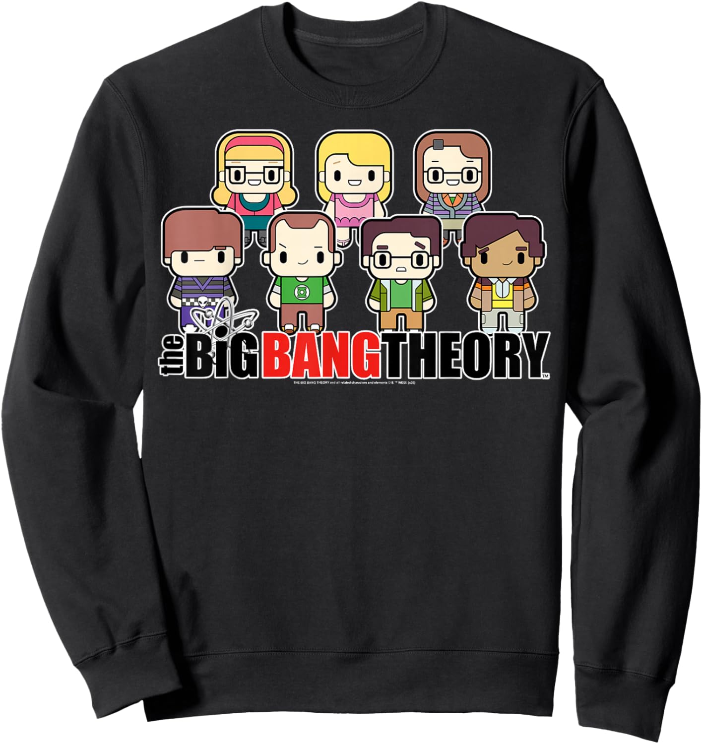 The Big Bang Theory Chibi Group Shot Sweatshirt - Sweatshirt | Black