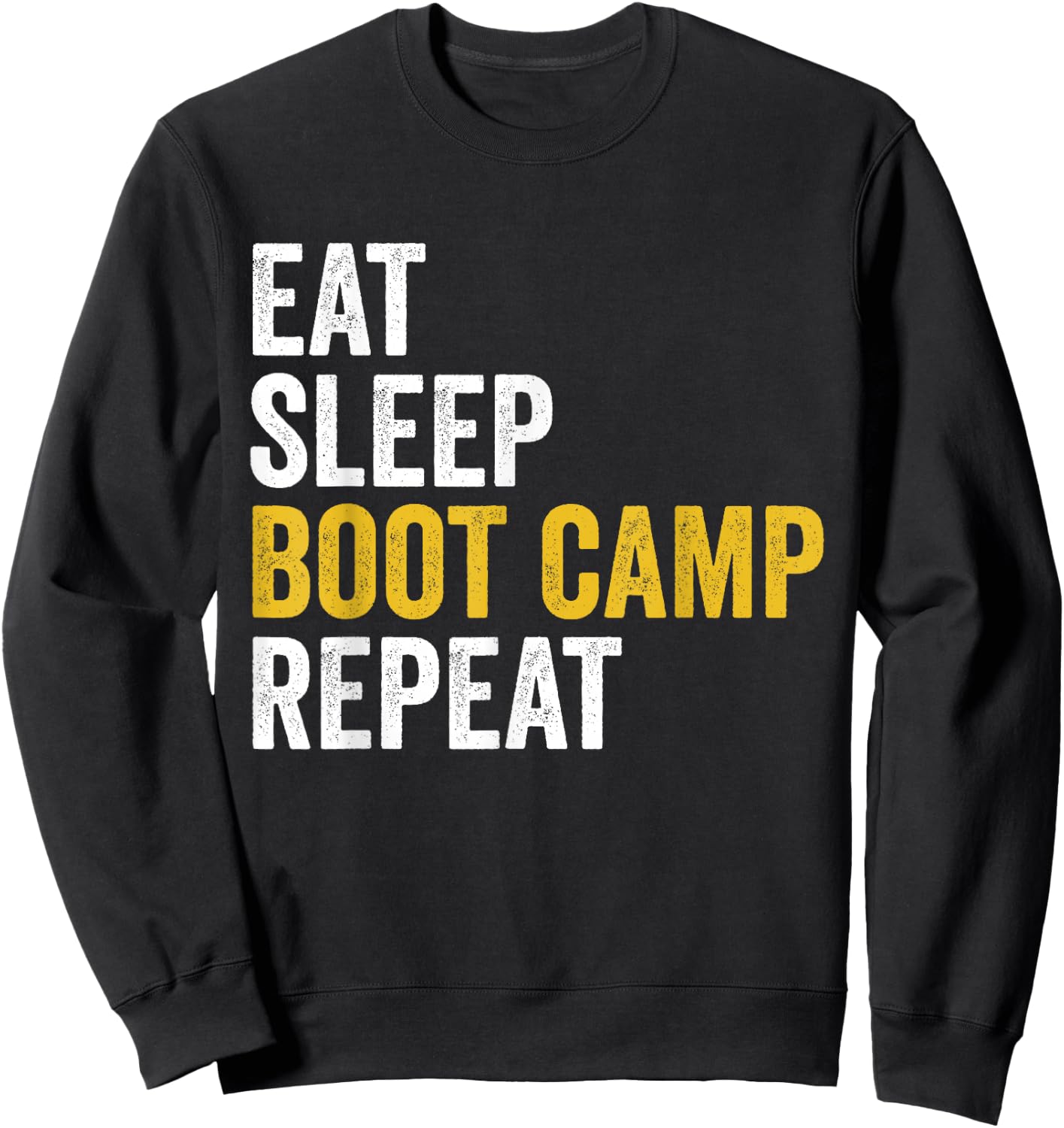 Boot Camp Military Bootcamp Fitness Sweatshirt - Sweatshirt | Black