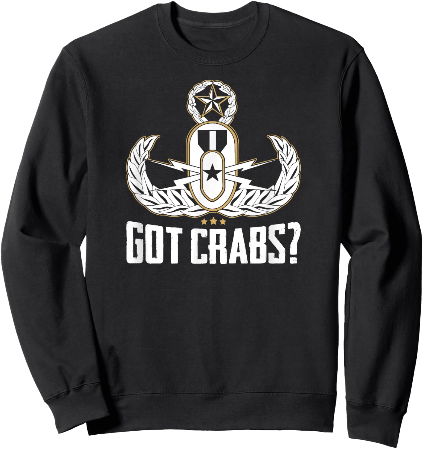 EOD Tech Funny Master Blaster EOD Badge Sweatshirt - Sweatshirt | Black