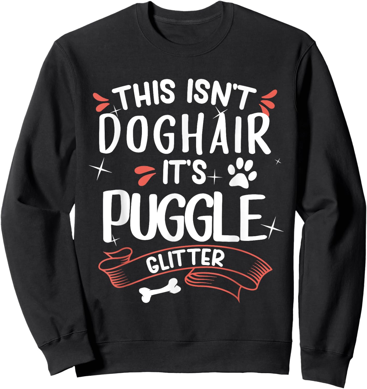 Puggle Shirt Men Women Dog Mom Dog Lover Puggle Sweatshirt - Sweatshirt | Black