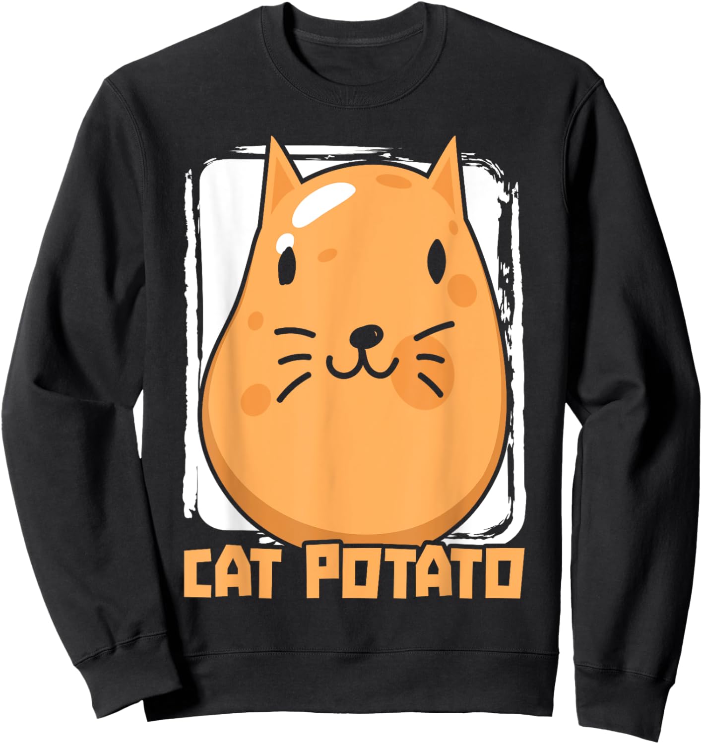 Cat Potato Cat Owner Potato Lover French Fries Potatoes Women Girls Kids Sweatshirt - Sweatshirt | Black