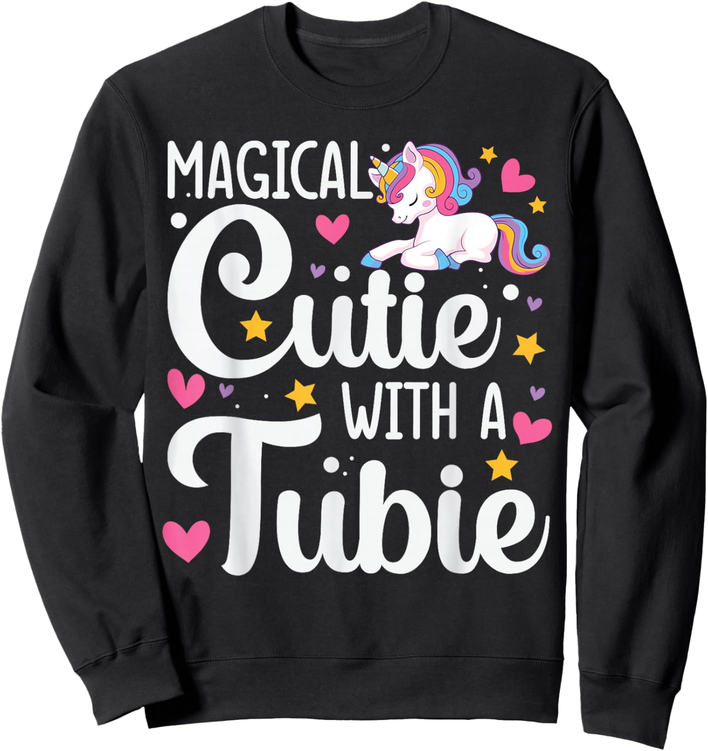 Feeding G Tube Covers for Girls Gtube Accessories for Babies Sweatshirt - Sweatshirt | Black
