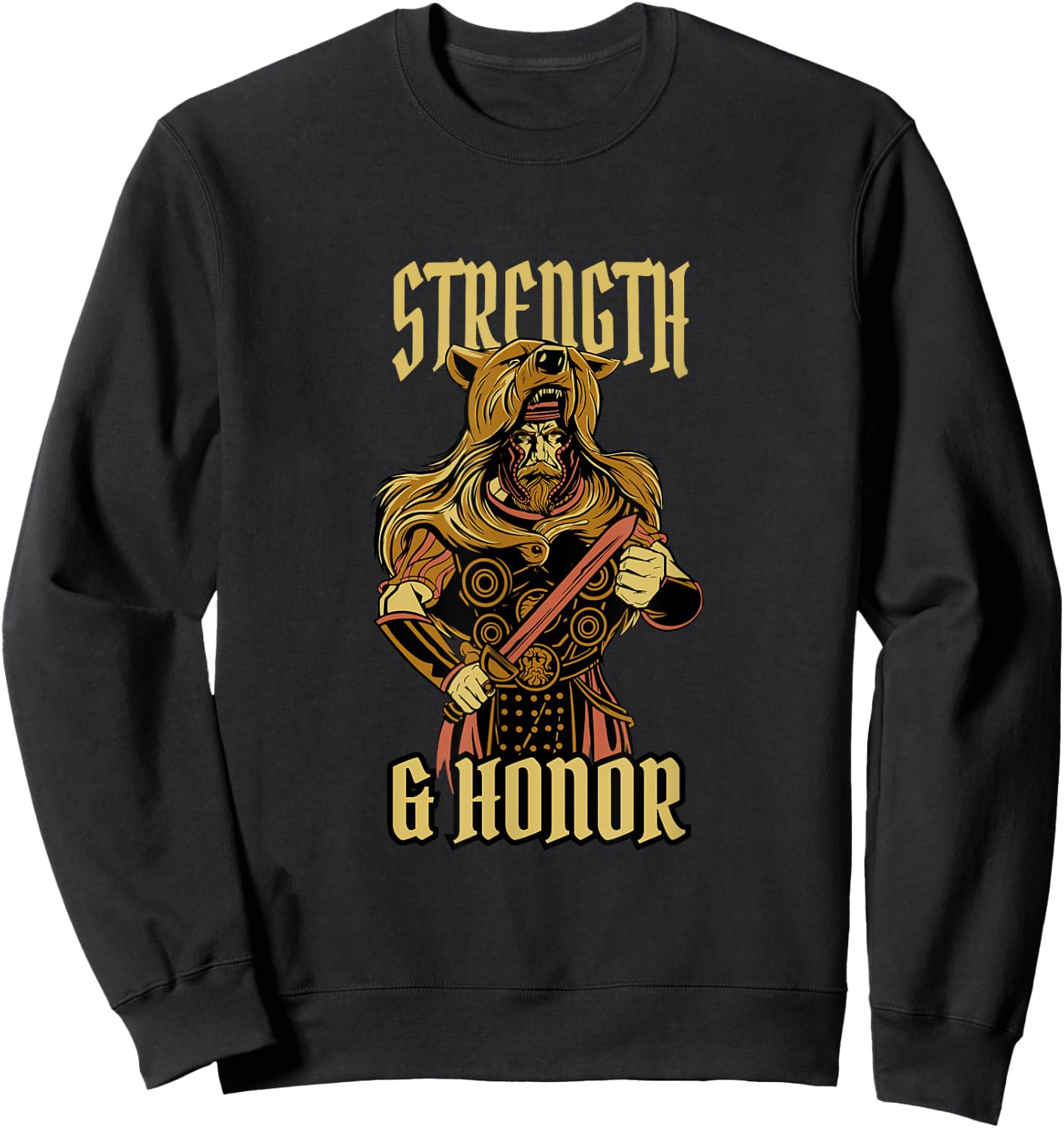 Roman Empire Legionary Centurion Legion Strength And Honor Sweatshirt - Sweatshirt | Black