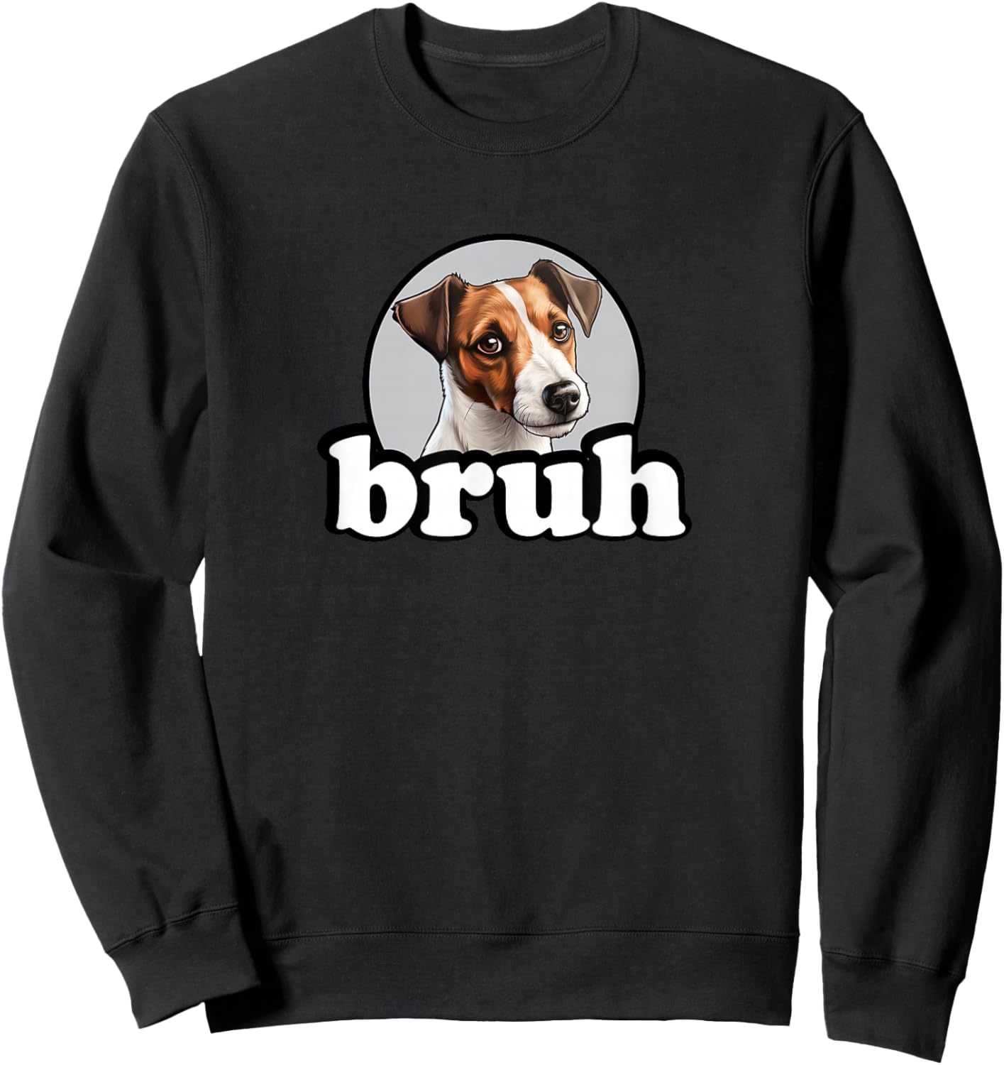Cute Kids Bro Bruh Jack Russell Terrier Lover Sweatshirt - Sweatshirt | Black