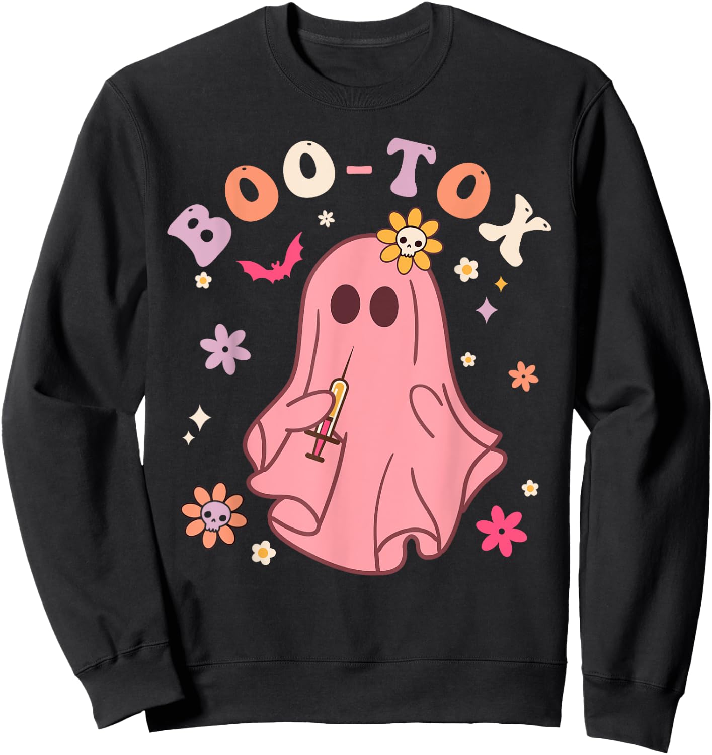 Plastic Surgeon Halloween Costume Botox Halloween Boo-Tox Sweatshirt - Sweatshirt | Black