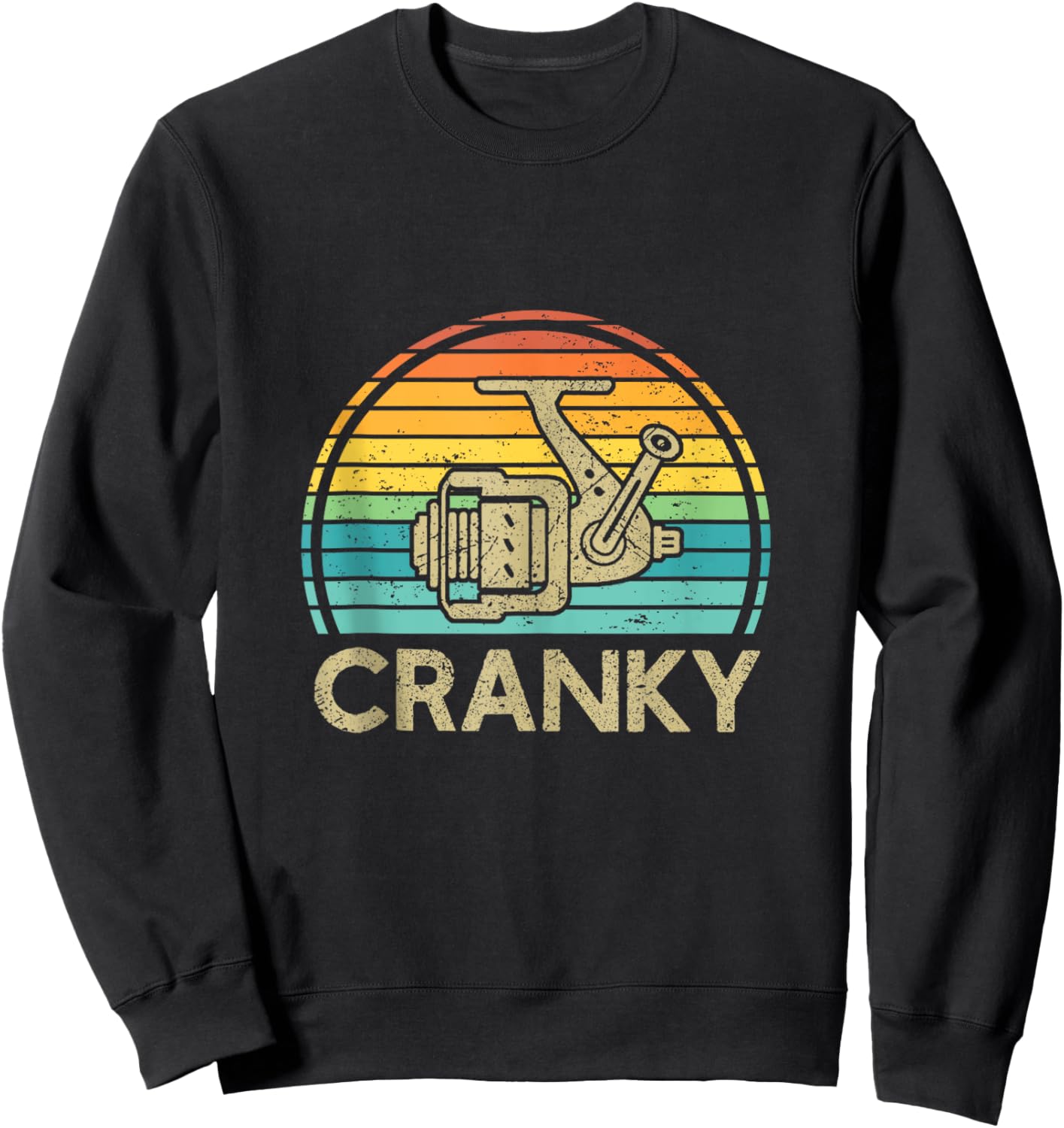 Crankbait Fishing Lure - Cranky Funny Gift Ideas For Fishing Sweatshirt - Sweatshirt | Black