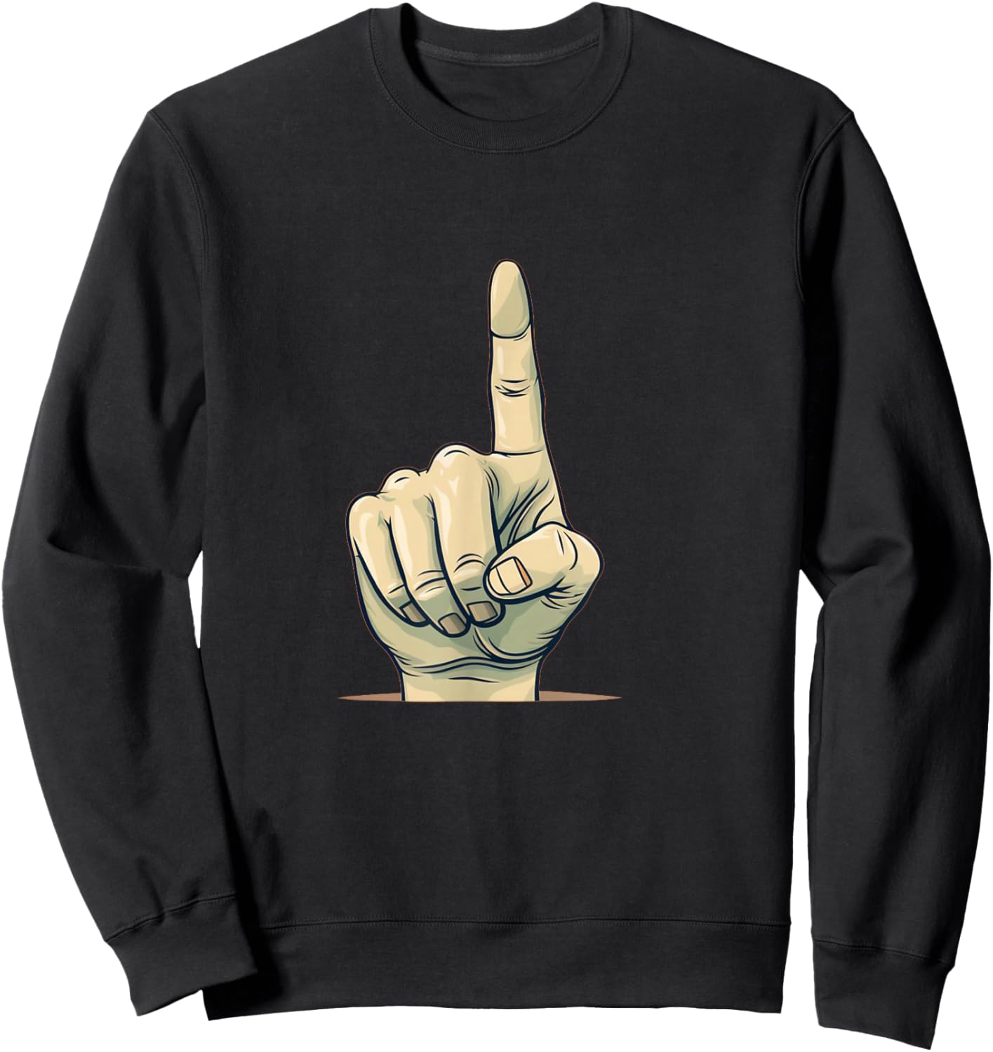 Funny index finger costume for forefinger lovers Sweatshirt - Sweatshirt | Black