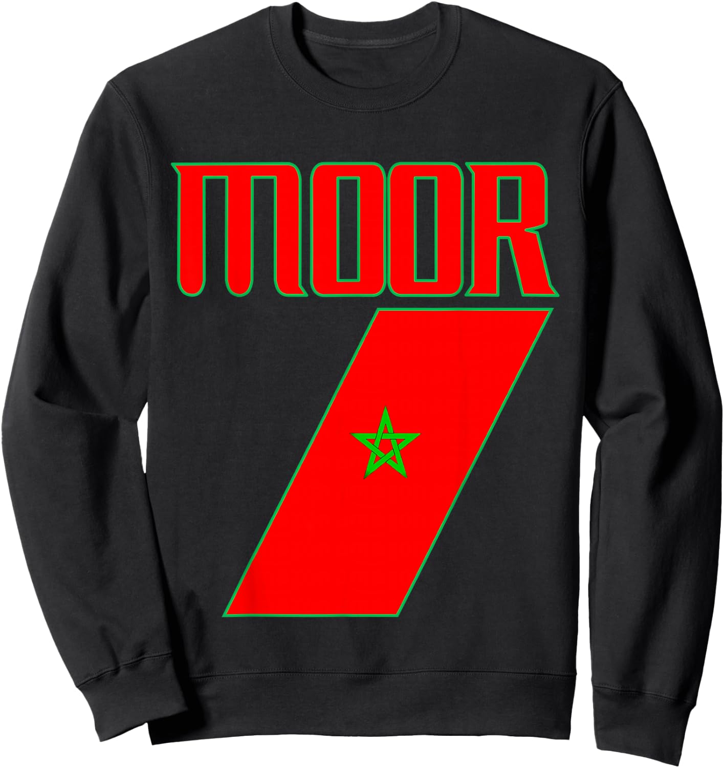 Moorish American 7 Sweatshirt - Sweatshirt | Black