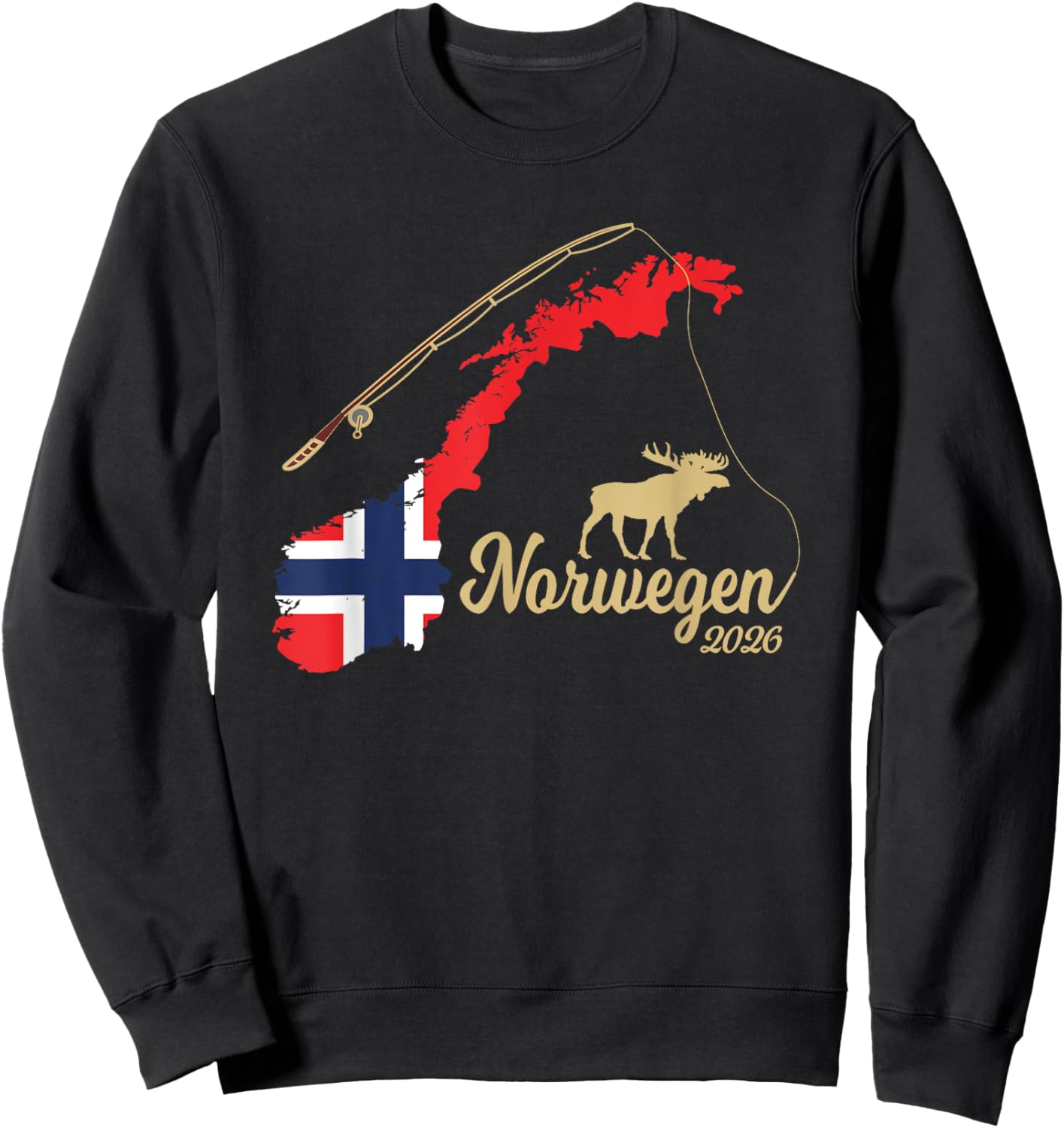 Norwegen 2026 Wildnis & Abenteuer Sweatshirt - Sweatshirt | Black