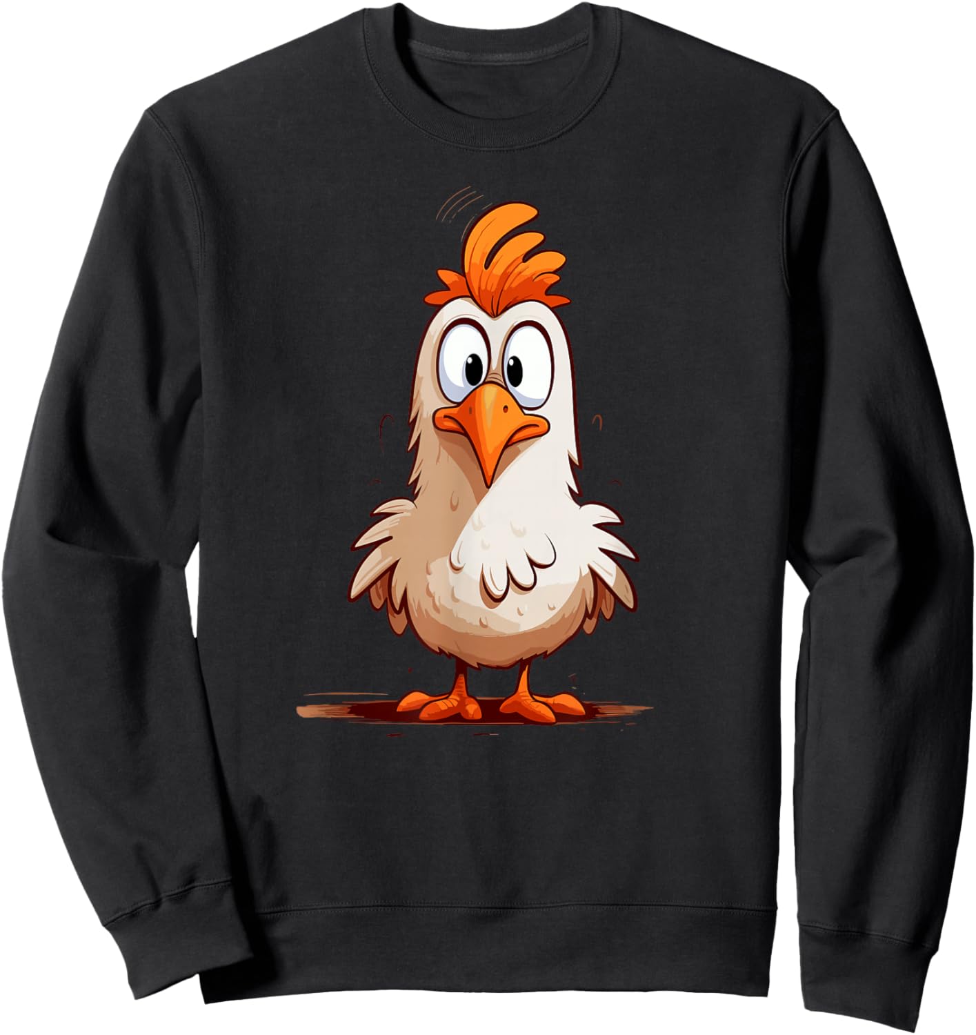 Funny Crazy Chicken for chicken lovers Sweatshirt - Sweatshirt | Black