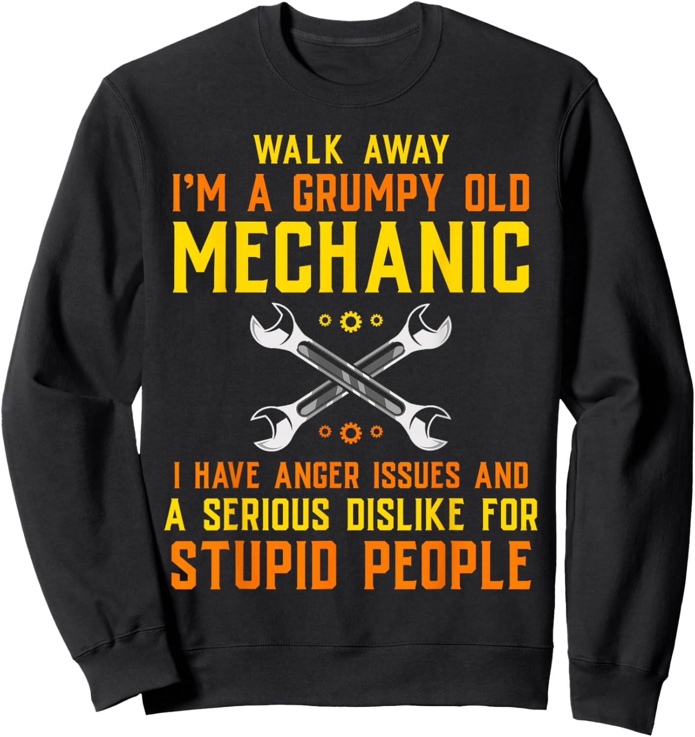 Mechanic Engineer Handyman Garage Repairman Sweatshirt - Sweatshirt | Black