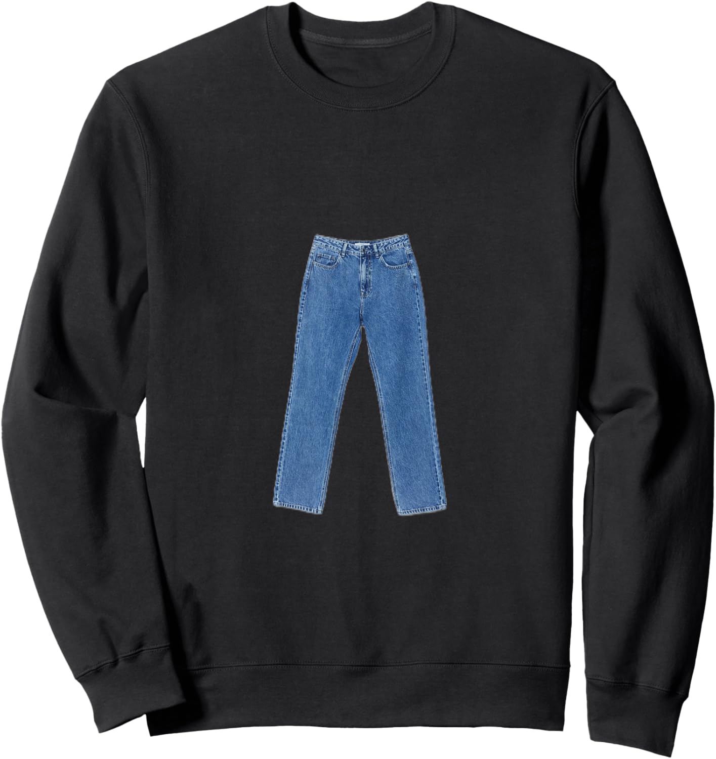 Jeans Sweatshirt - Sweatshirt | Black
