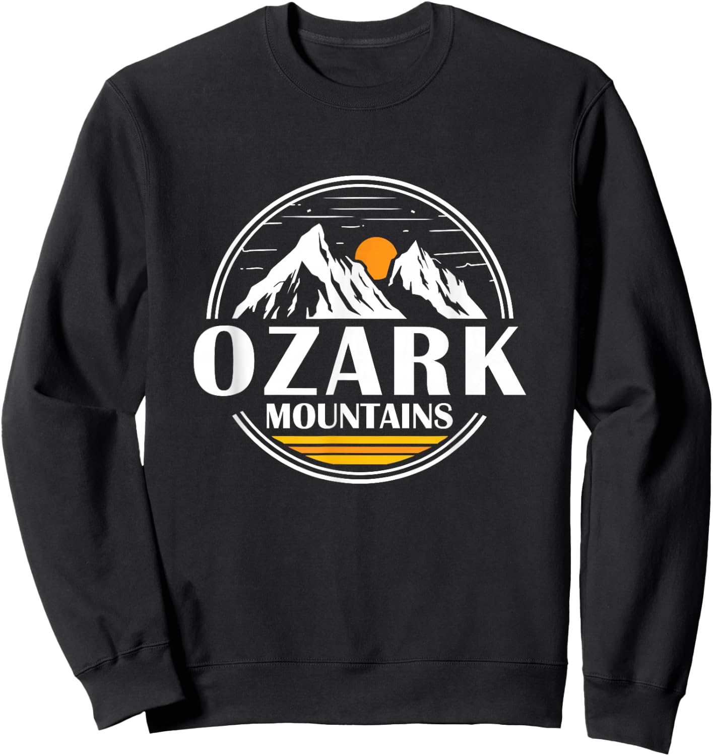 Ozark Mountains Arkansas Vacation Souvenir Gift Sweatshirt - Sweatshirt | Black