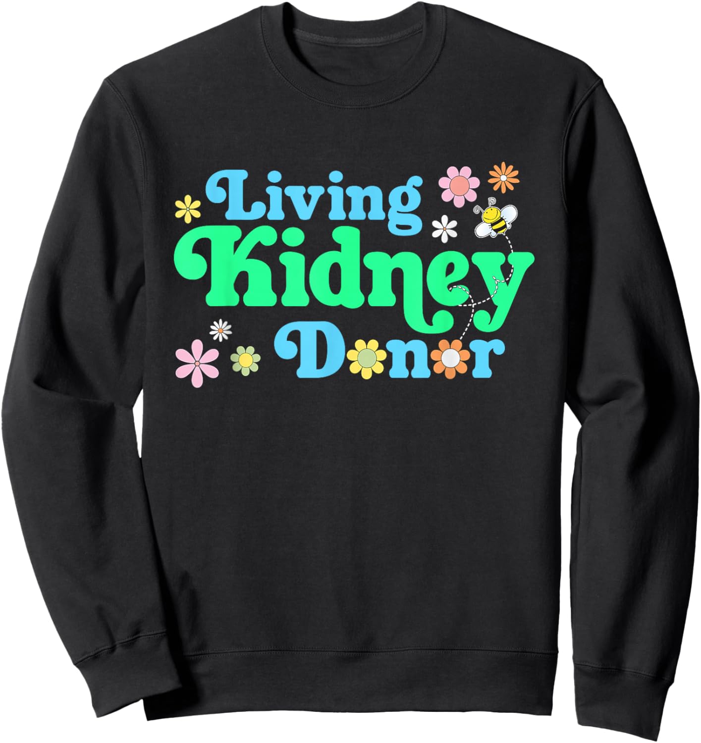 Living Kidney Donor a Women's Living Donor Vintage Style Sweatshirt - Sweatshirt | Black