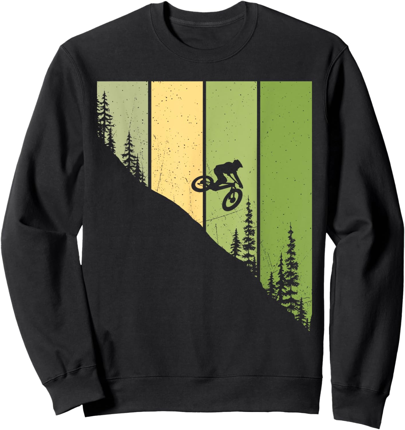 Downhill Rider MTB - Mountain Biking Bike Biker Riding Sweatshirt - Sweatshirt | Black