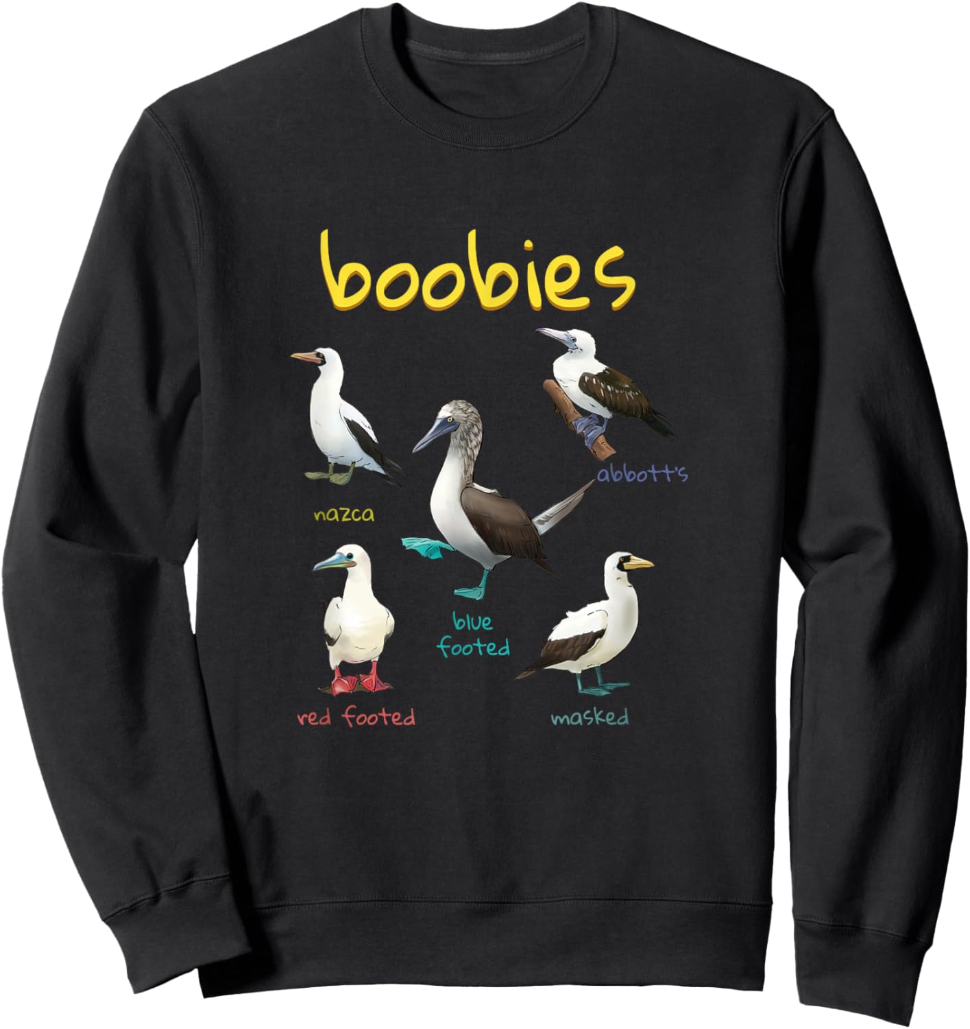 Boobie Bird Lover Sweatshirt - Sweatshirt | Black