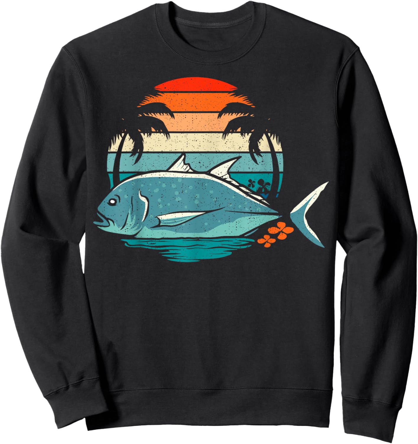 Ulua Fishing Native Hawaiian Design for a Ulua fisherman Sweatshirt - Sweatshirt | Black