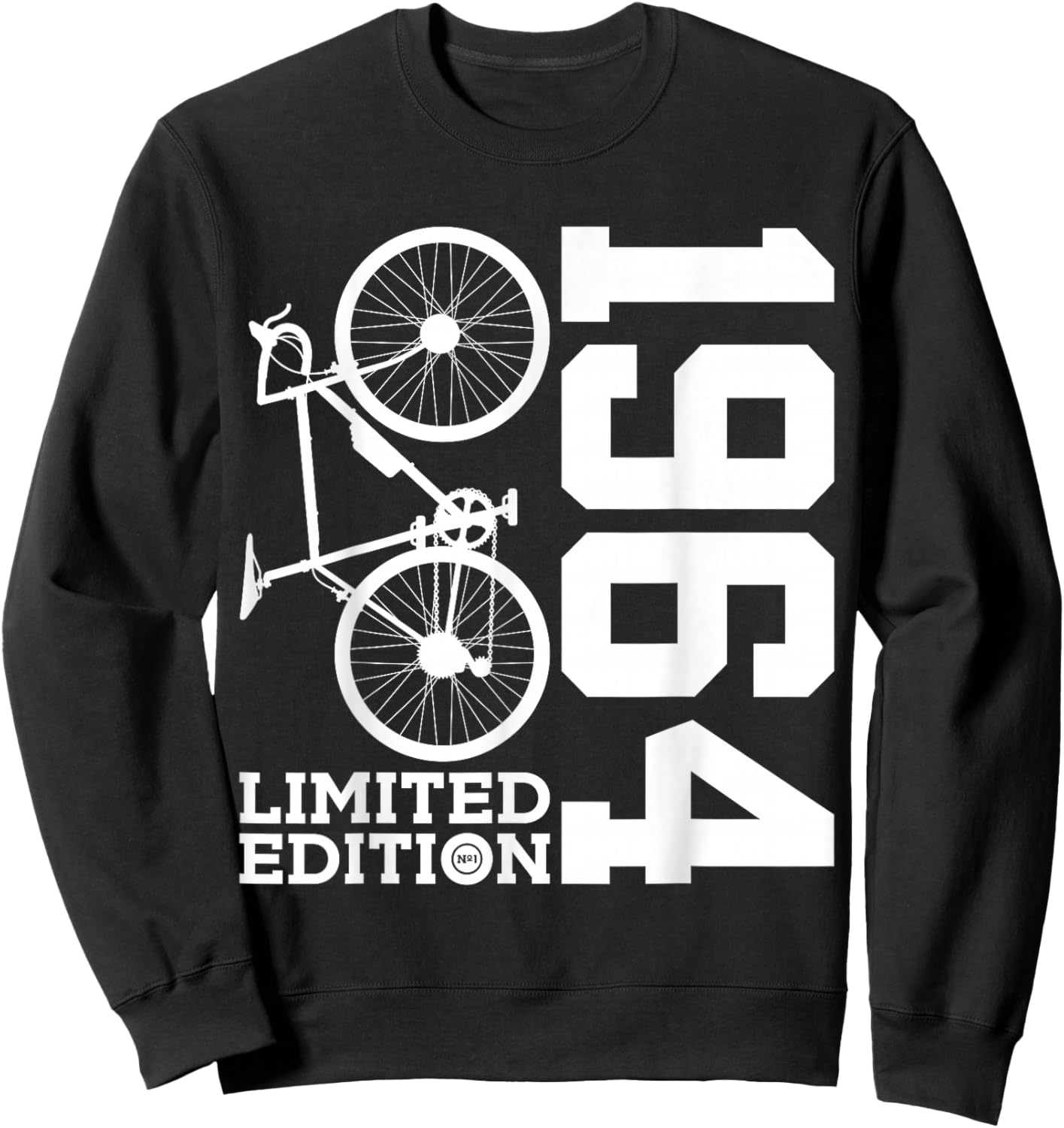 Cyclist 1964 Bike 62nd Birthday Racing Bike Sweatshirt - Sweatshirt | Black