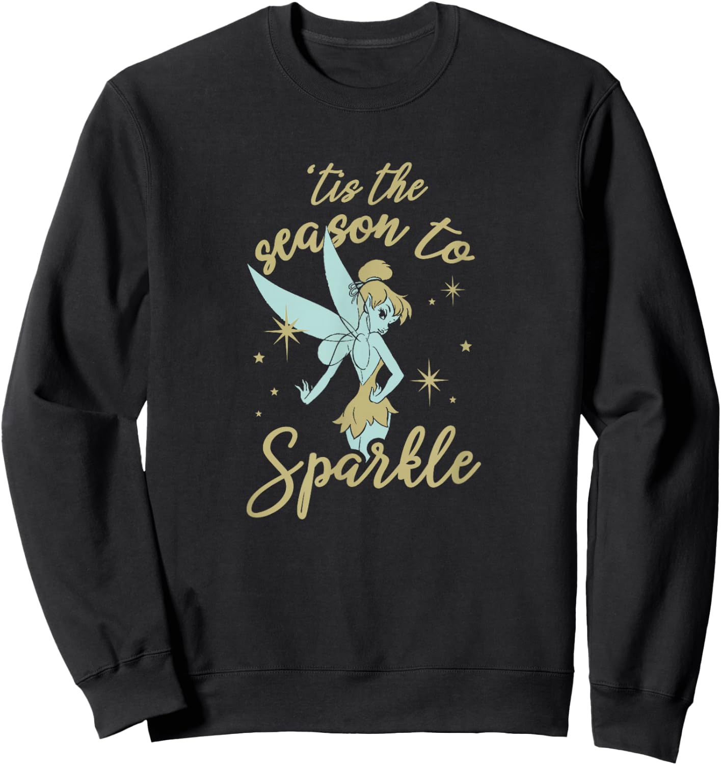 Disney Peter Pan Christmas Tinker Bell The Season To Sparkle Sweatshirt - Sweatshirt | Black