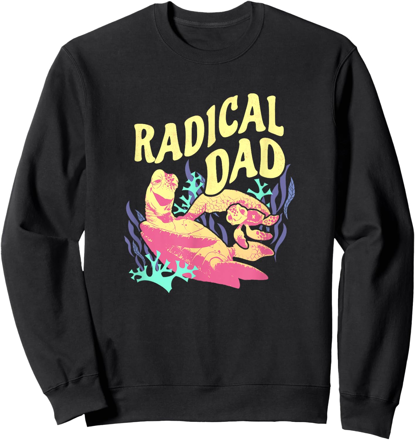 Disney Pixar Finding Nemo Father's Day Crush & Squirt Duo Sweatshirt - Sweatshirt | Black
