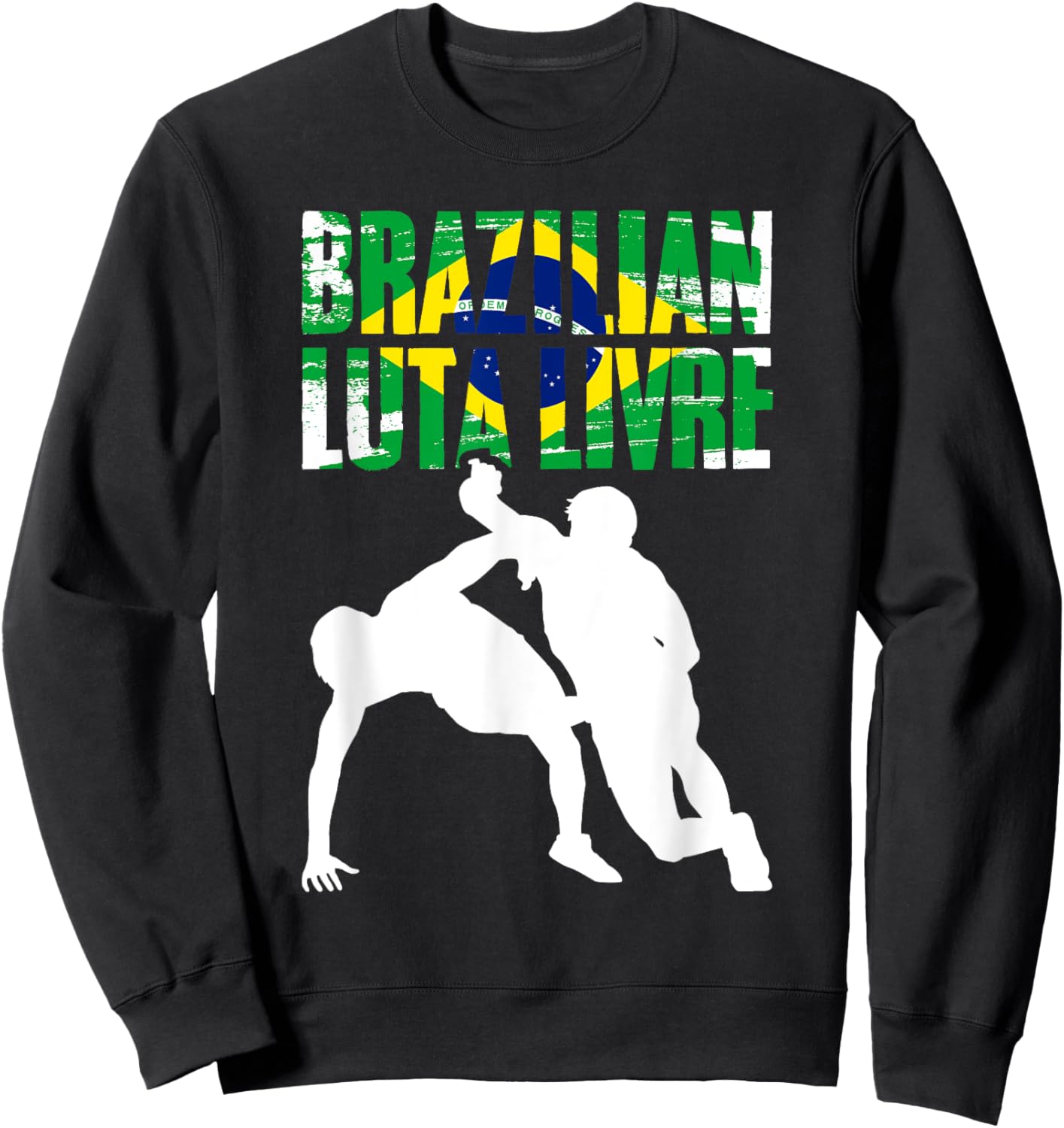 Luta Livre Awesome Brazilian Martial Arts Freestsyle Fighter Sweatshirt - Sweatshirt | Black
