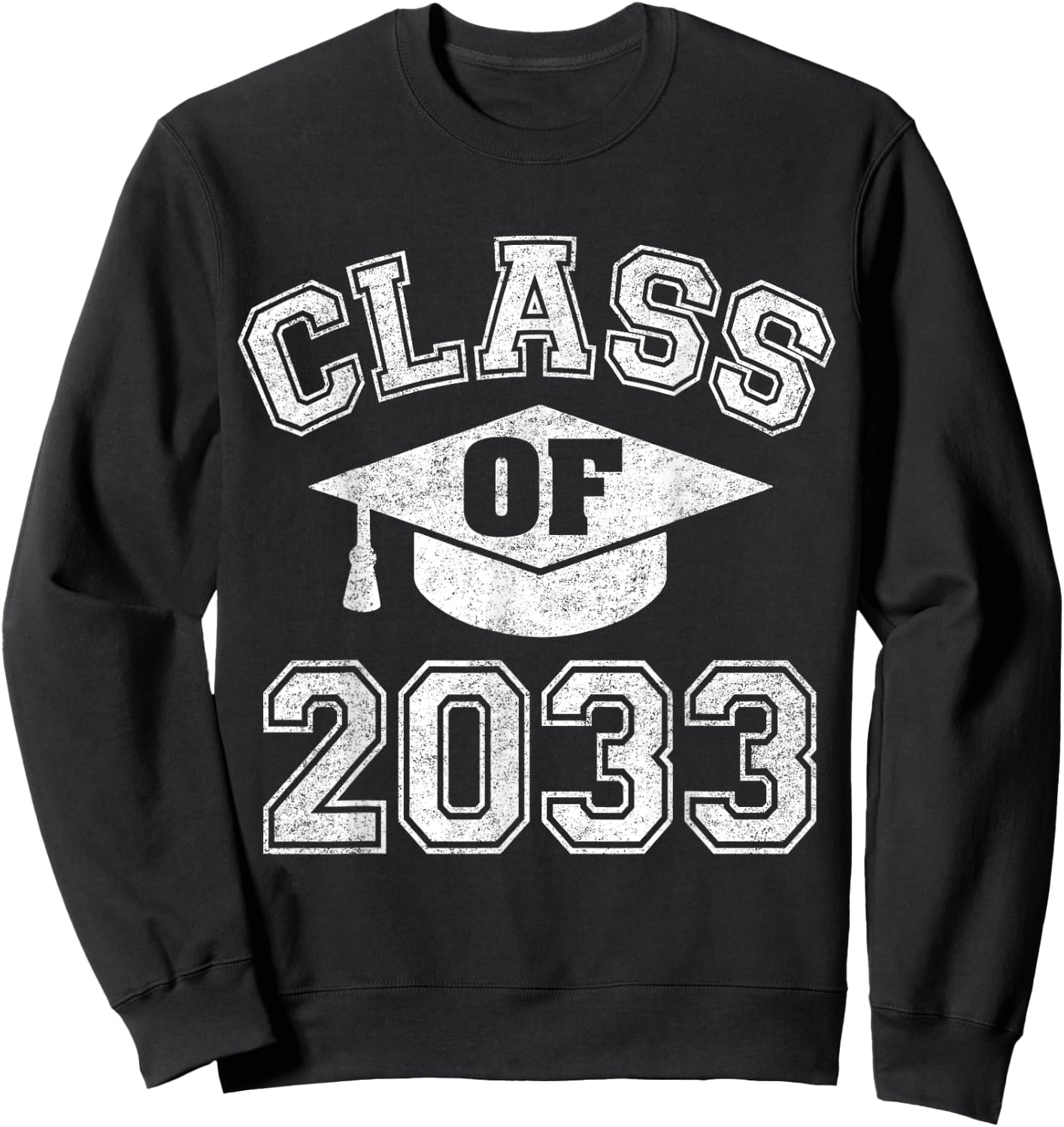 Class Of 2033 Grow With Me First Day Of Nursery Gift Sweatshirt - Sweatshirt | Black