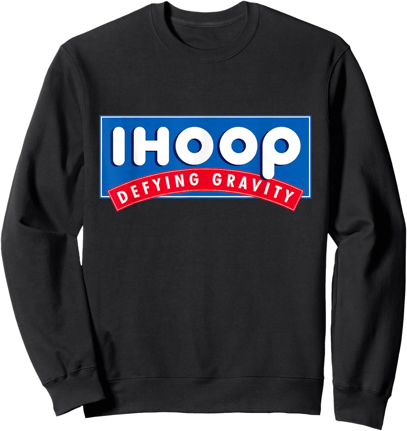 Ihoop I Hoop Defying Gravity - Basketball & Basketballer Small Sweatshirt - Sweatshirt | Black