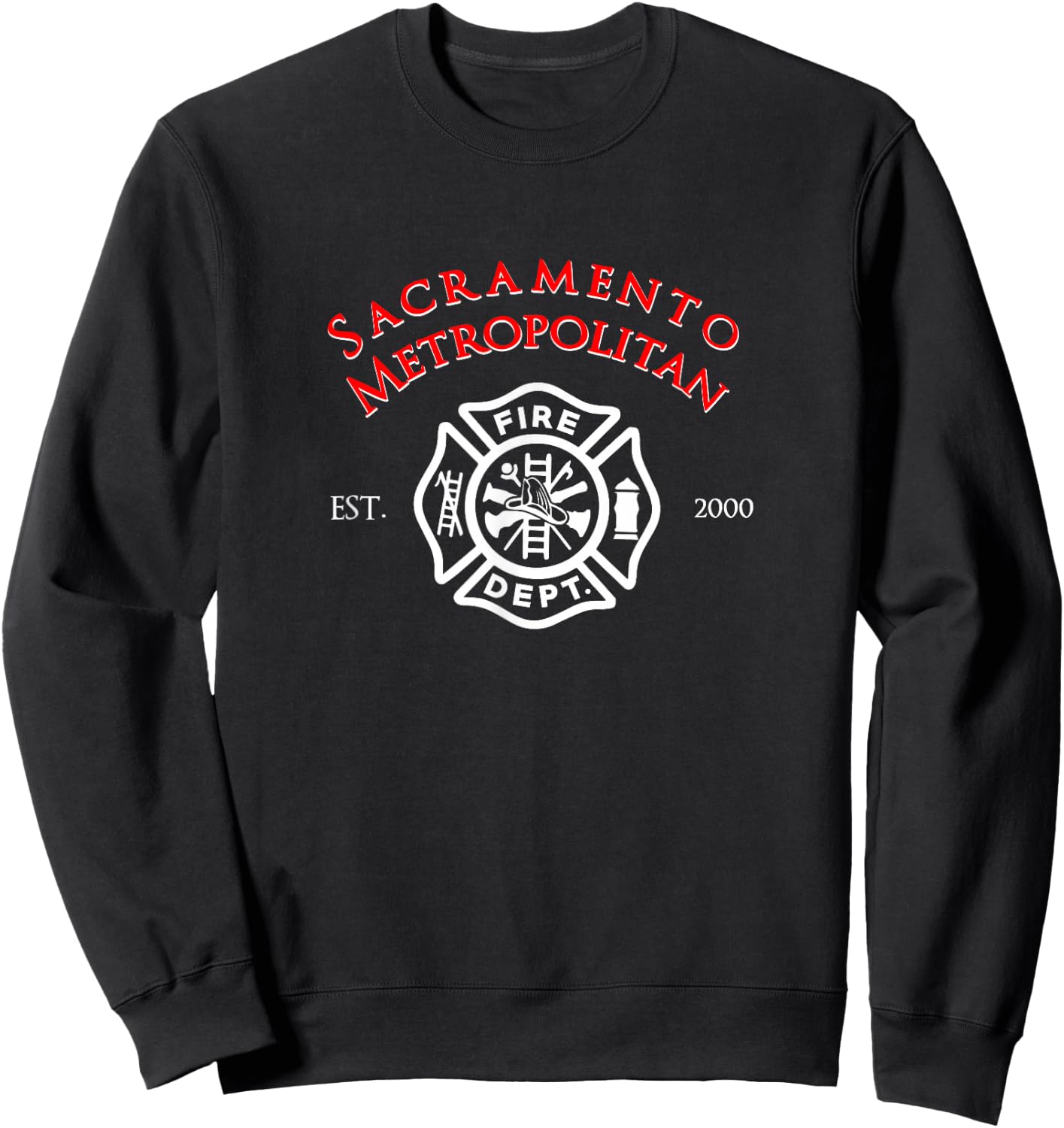 Sacramento Metropolitan Fire Division Firefighter Sweatshirt - Sweatshirt | Black
