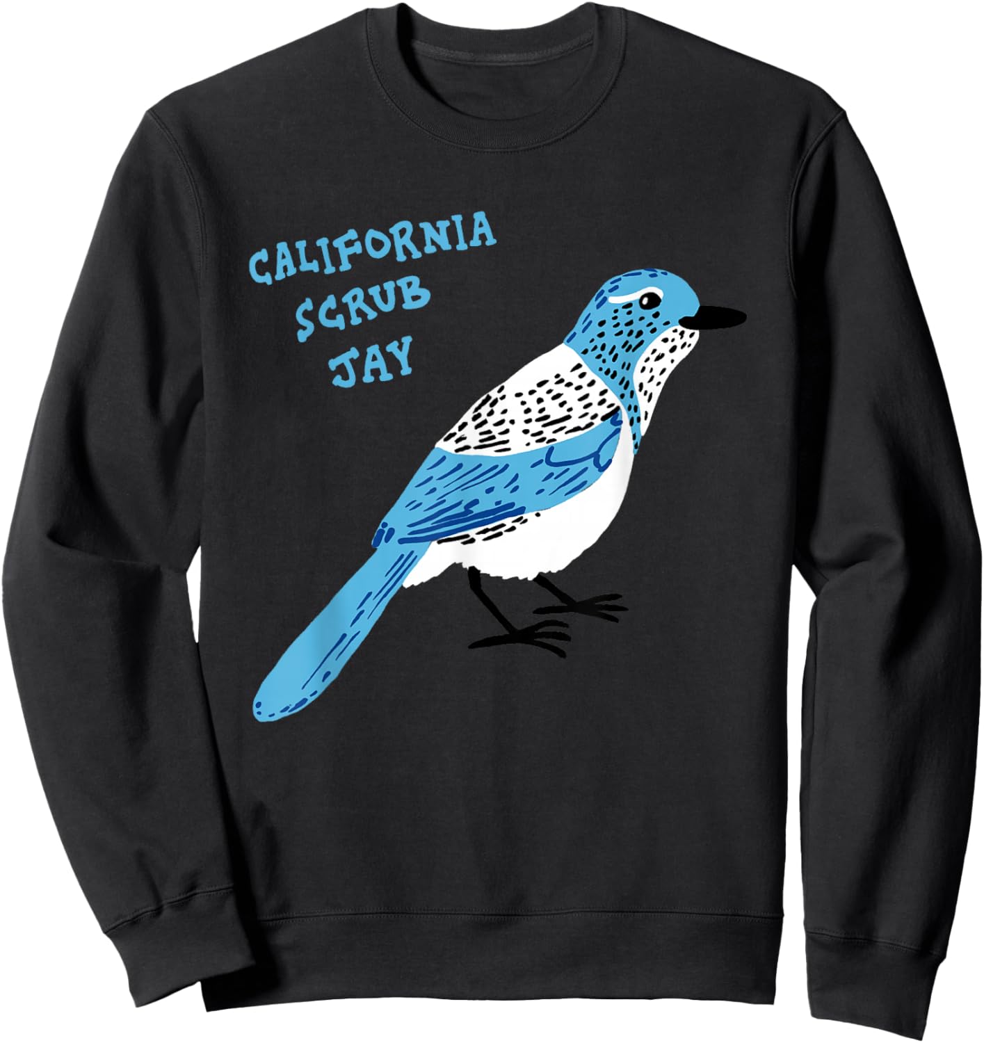 California Scrub Jay Sweatshirt - Sweatshirt | Black